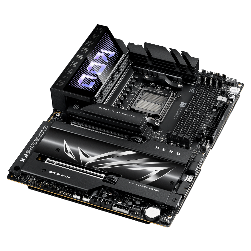 ASUS ROG Crosshair X870E Hero motherboard, AMD X870E, socket AM5, DDR5