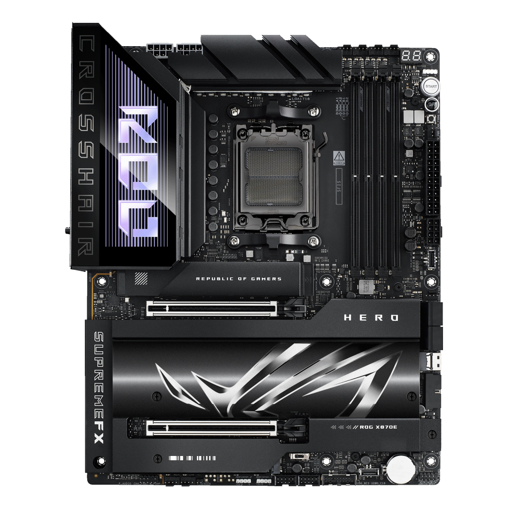 ASUS ROG Crosshair X870E Hero motherboard, AMD X870E, socket AM5, DDR5