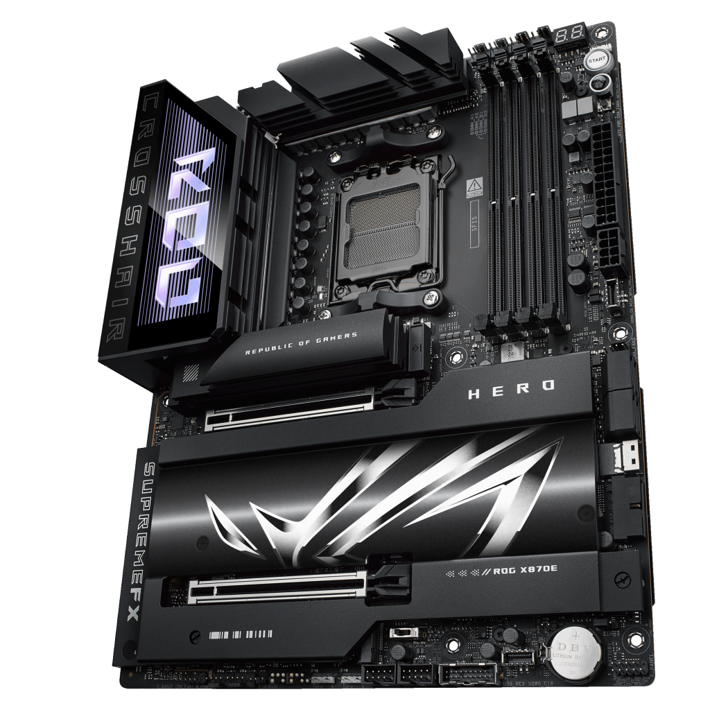 ASUS ROG Crosshair X870E Hero motherboard, AMD X870E, socket AM5, DDR5