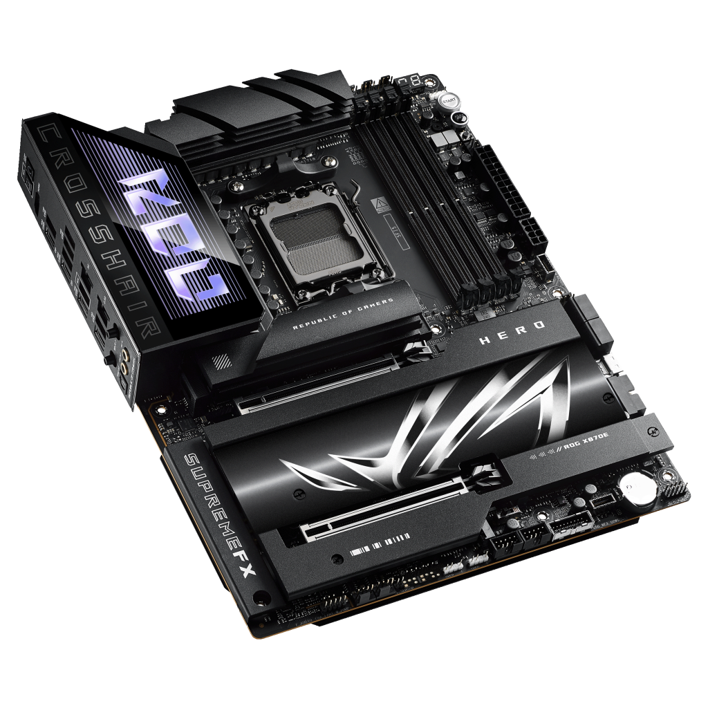 ASUS ROG Crosshair X870E Hero motherboard, AMD X870E, socket AM5, DDR5