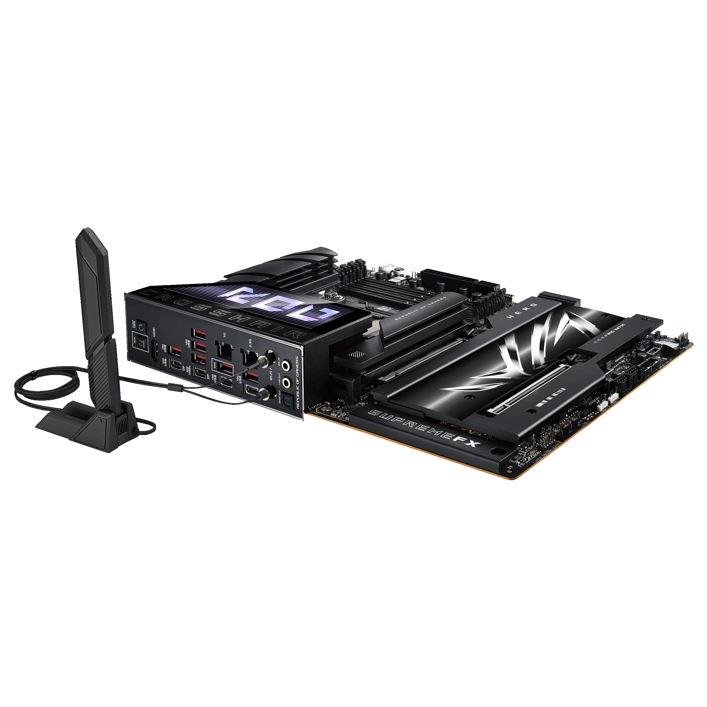 ASUS ROG Crosshair X870E Hero motherboard, AMD X870E, socket AM5, DDR5