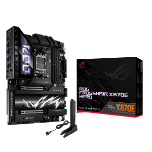 ASUS ROG Crosshair X870E Hero motherboard, AMD X870E, socket AM5, DDR5