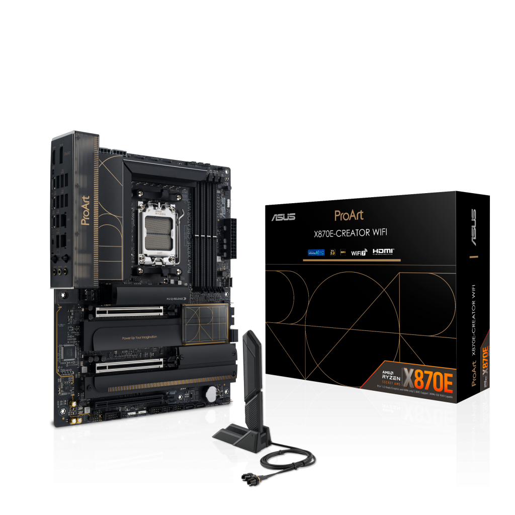 ASUS ProArt X870E-Creator WiFi motherboard, AMD X870E, socket AM5, DDR5