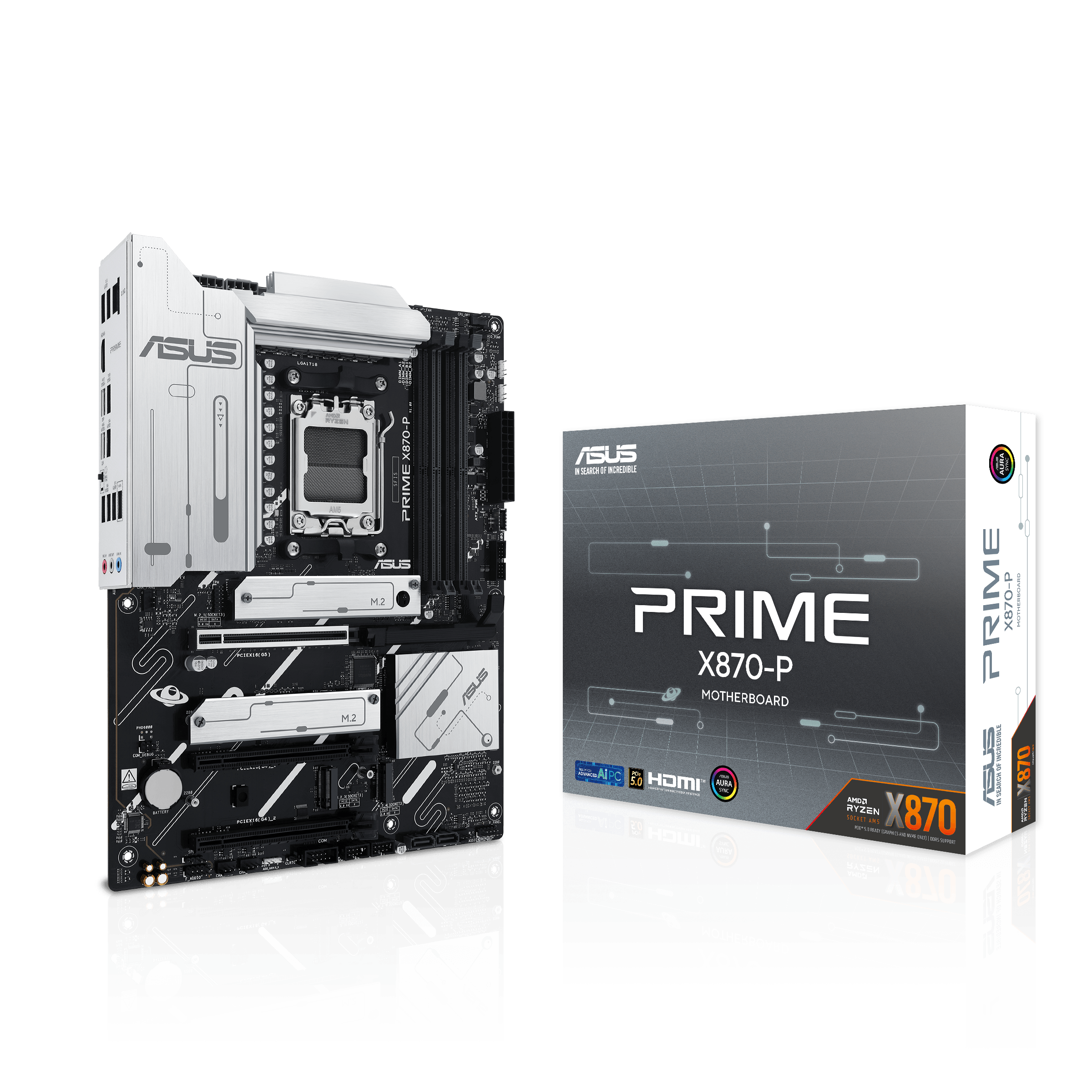 ASUS Prime X870-P motherboard, AMD X870, socket AM5, DDR5 - Watercooling UK