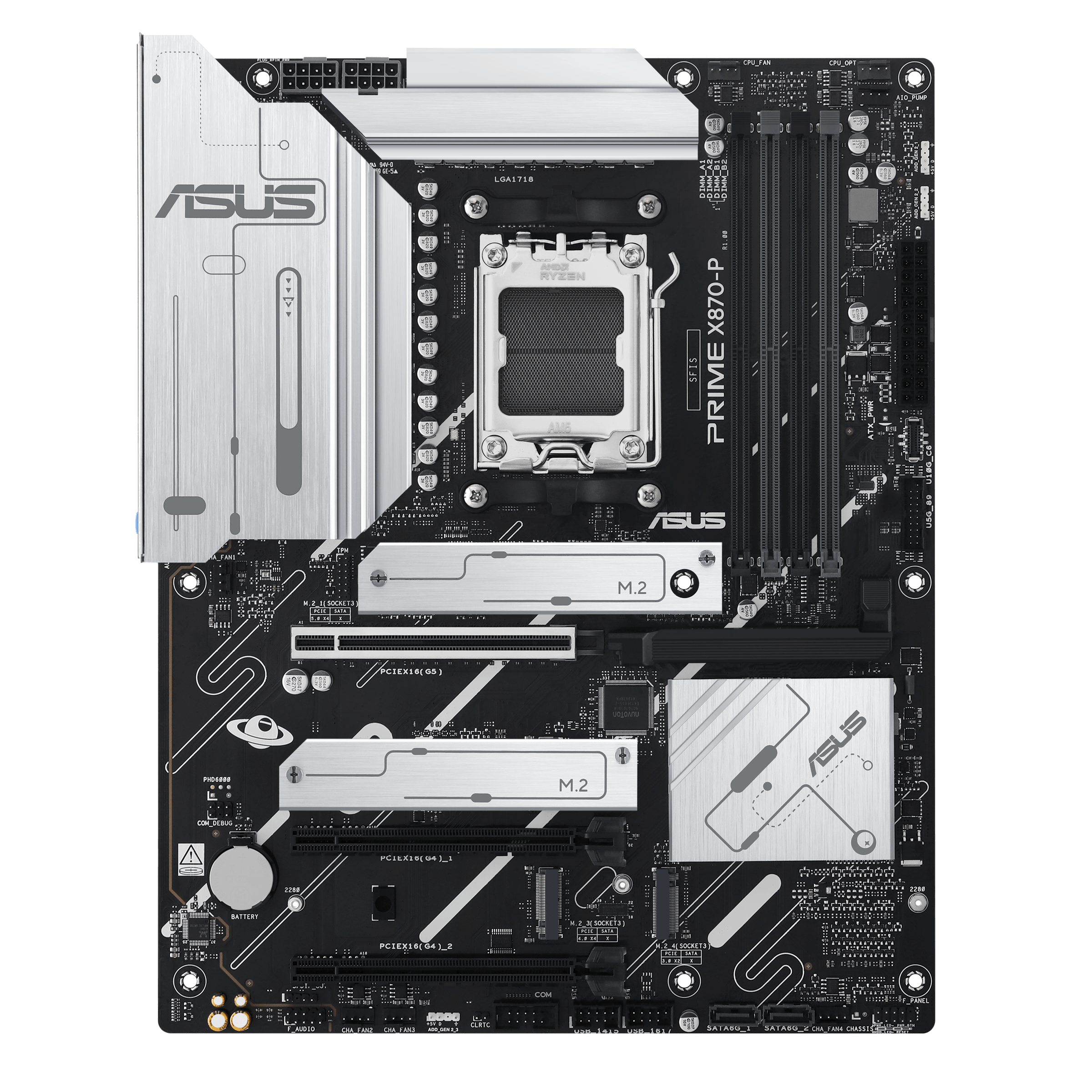 ASUS Prime X870-P motherboard, AMD X870, socket AM5, DDR5 : image 2