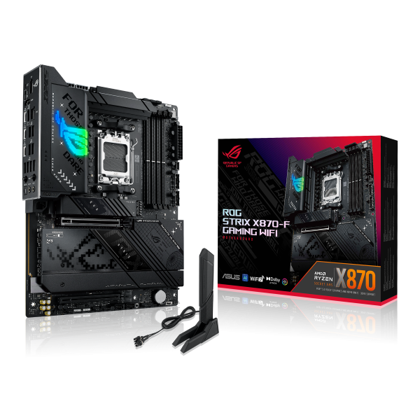 ASUS ROG Strix X870-F Gaming WiFi motherboard, AMD X870, Socket AM5, DDR5