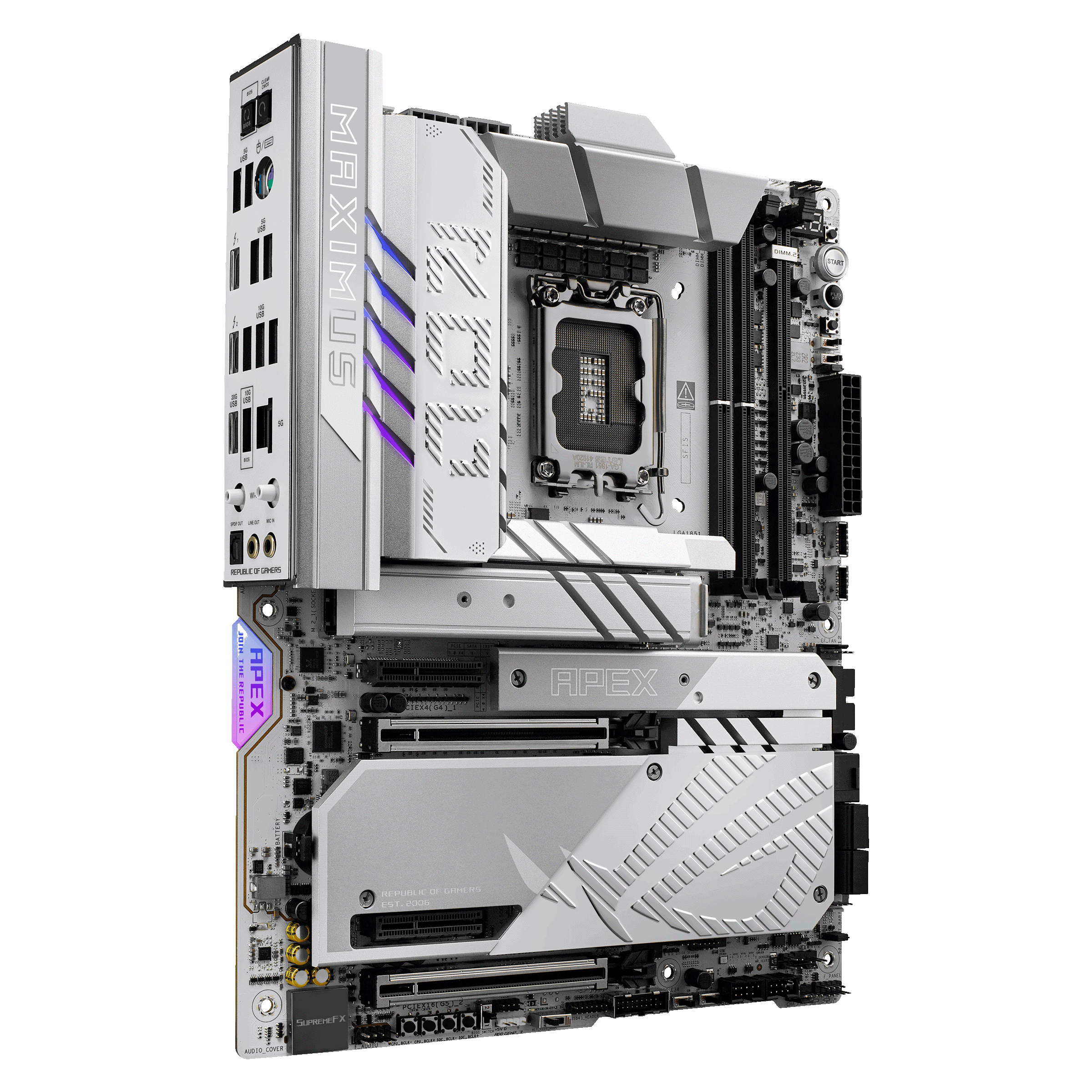 ASUS ROG Maximus Z890 Apex motherboard, socket LGA 1851, Intel Z890, ATX, DDR5
