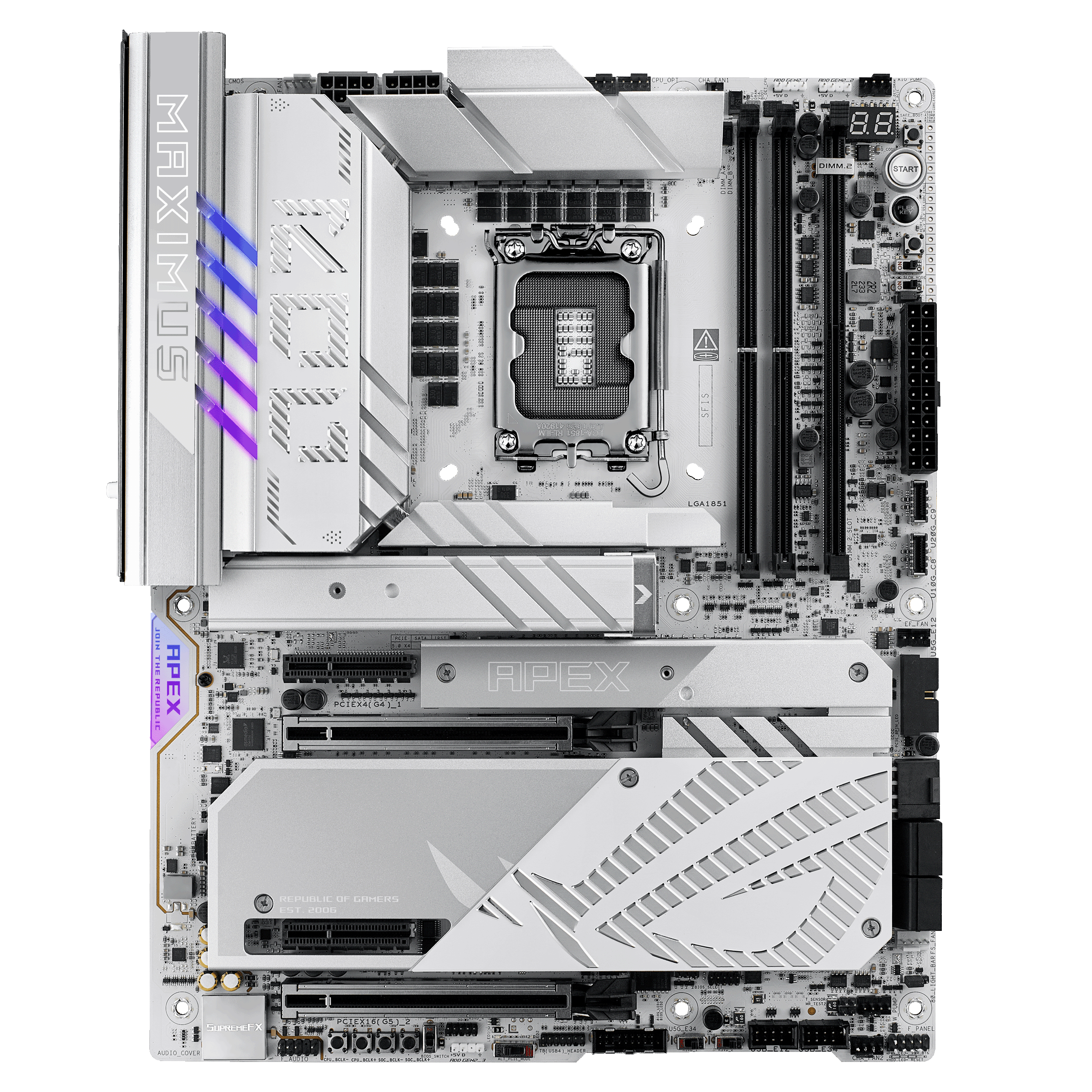 ASUS ROG Maximus Z890 Apex motherboard, socket LGA 1851, Intel Z890, ATX, DDR5