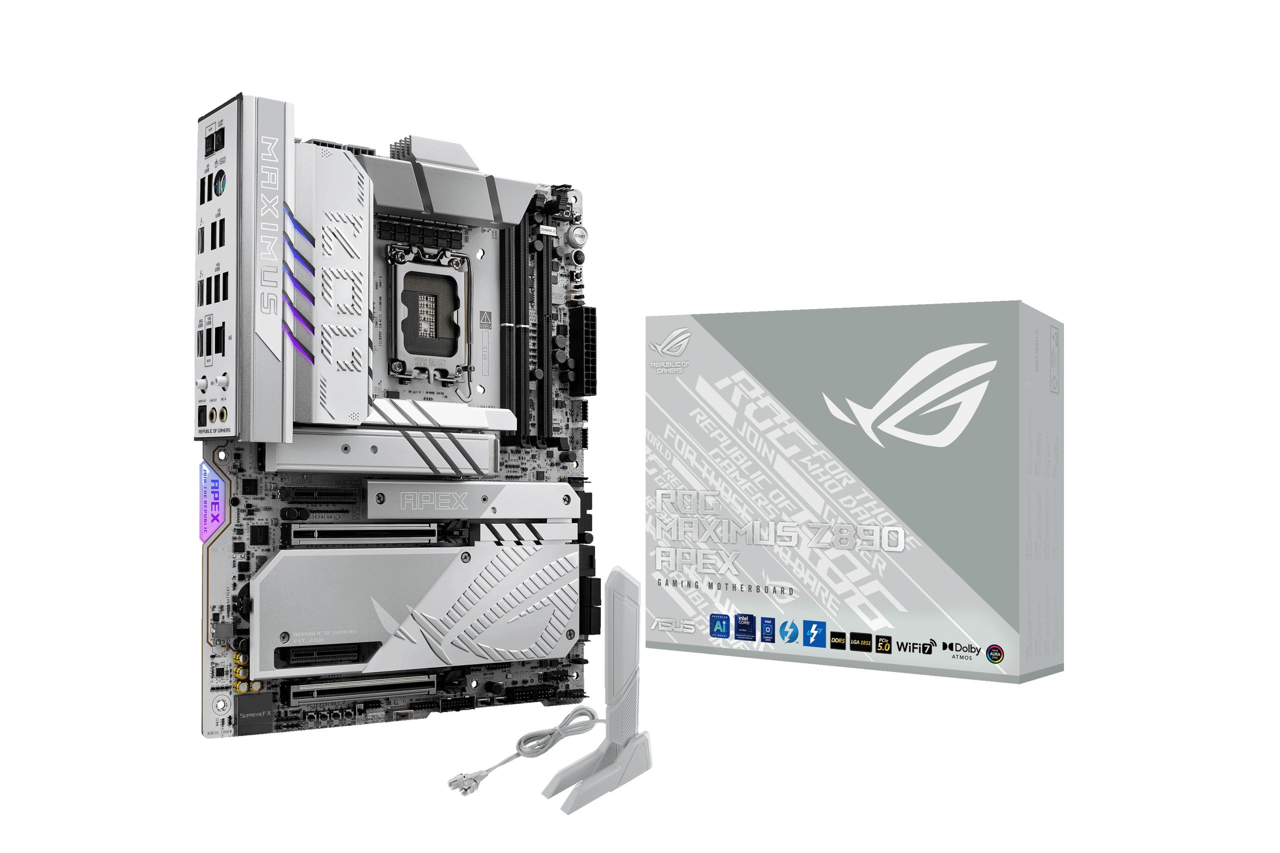 ASUS ROG Maximus Z890 Apex motherboard, socket LGA 1851, Intel Z890, ATX, DDR5