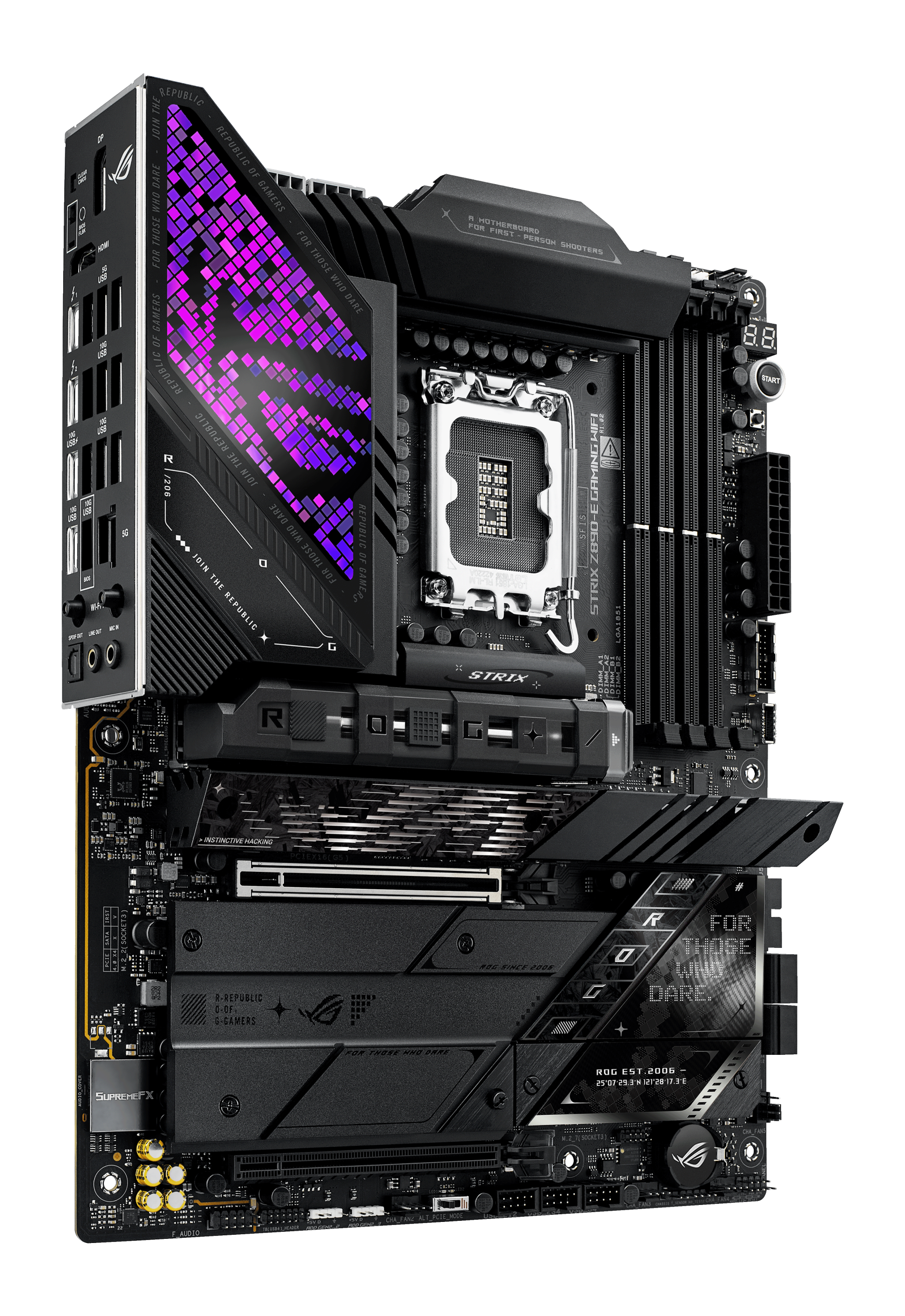 ASUS ROG Strix Z890-E Gaming WiFi motherboard, socket LGA 1851, Intel Z890, ATX, DDR5
