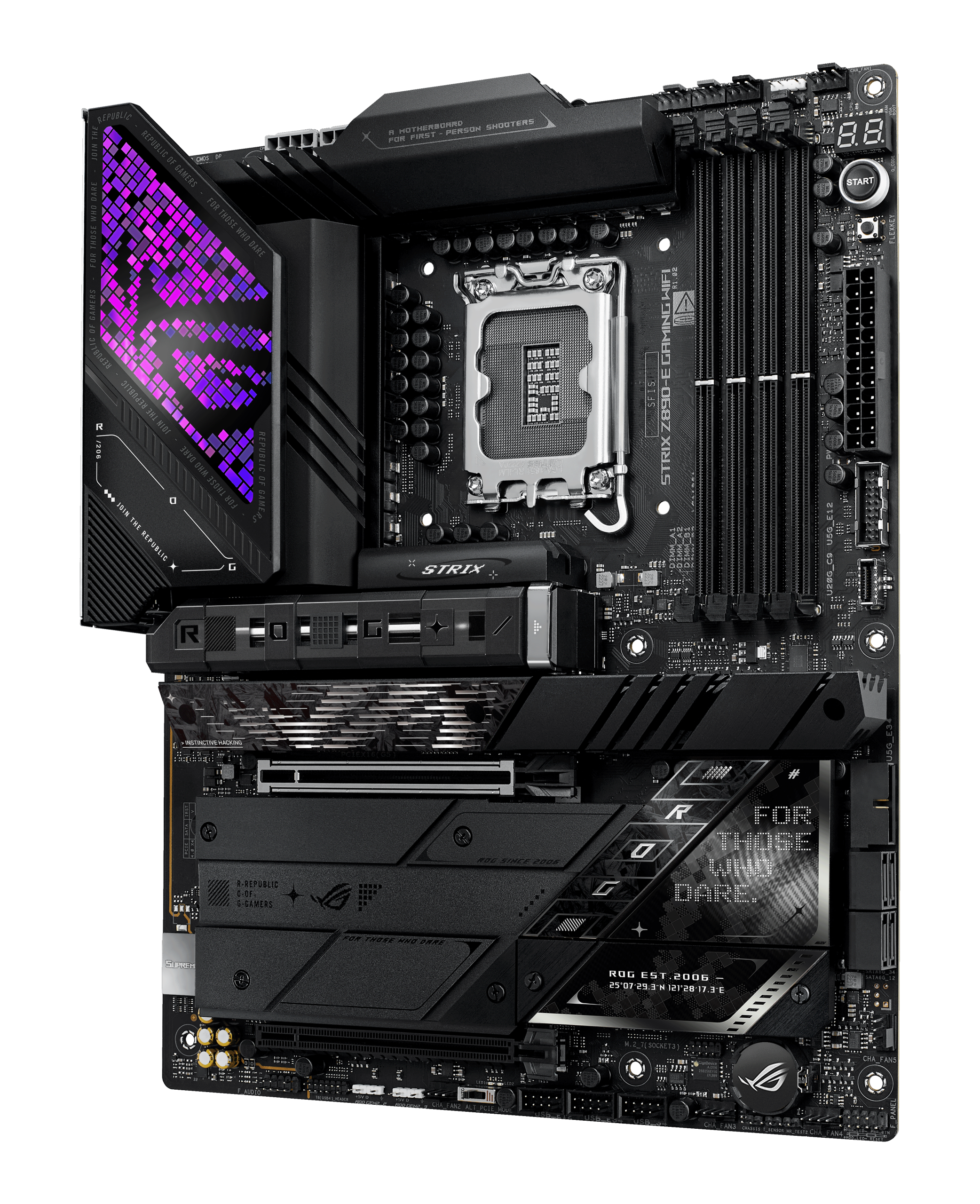 ASUS ROG Strix Z890-E Gaming WiFi motherboard, socket LGA 1851, Intel Z890, ATX, DDR5