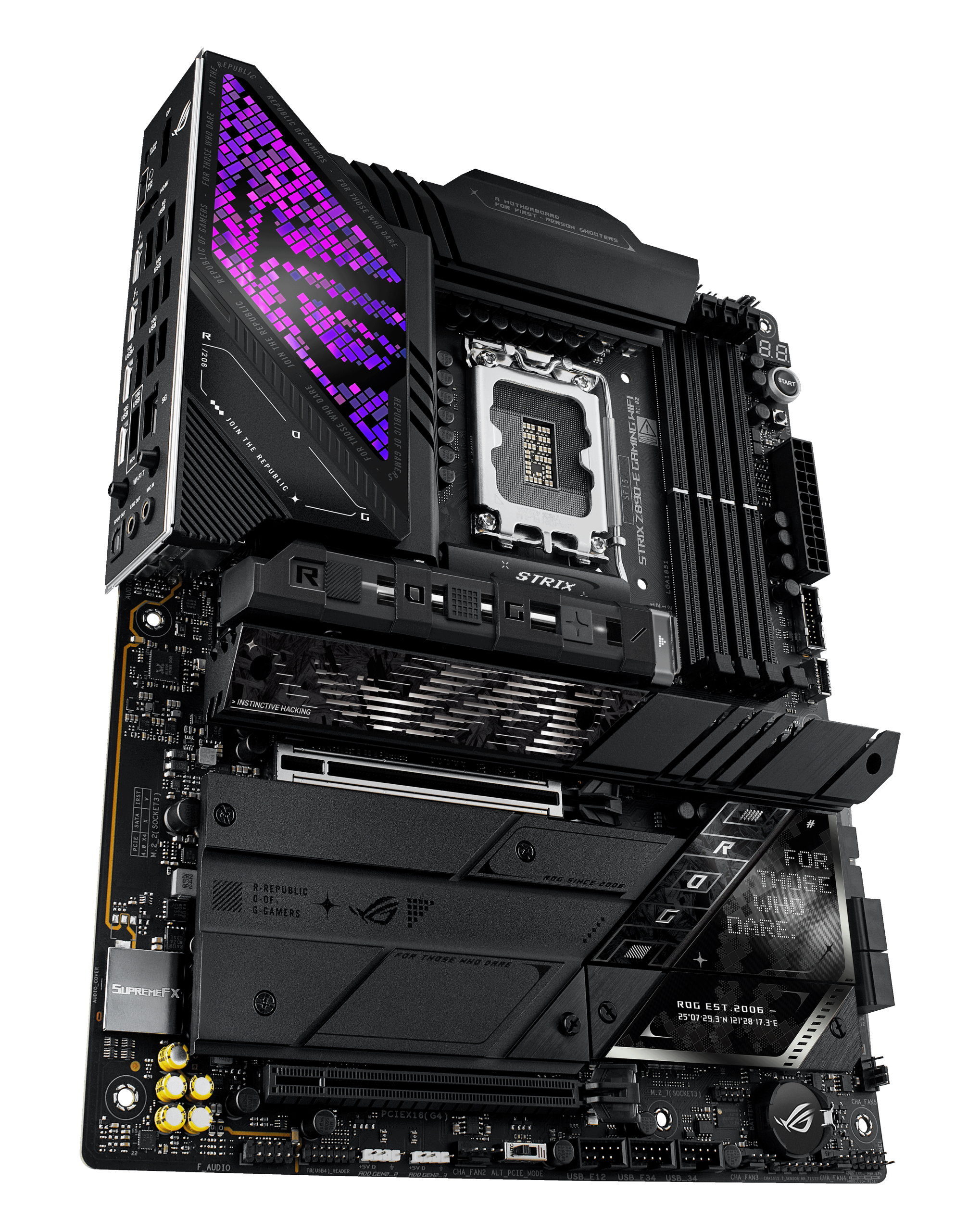 ASUS ROG Strix Z890-E Gaming WiFi motherboard, socket LGA 1851, Intel Z890, ATX, DDR5