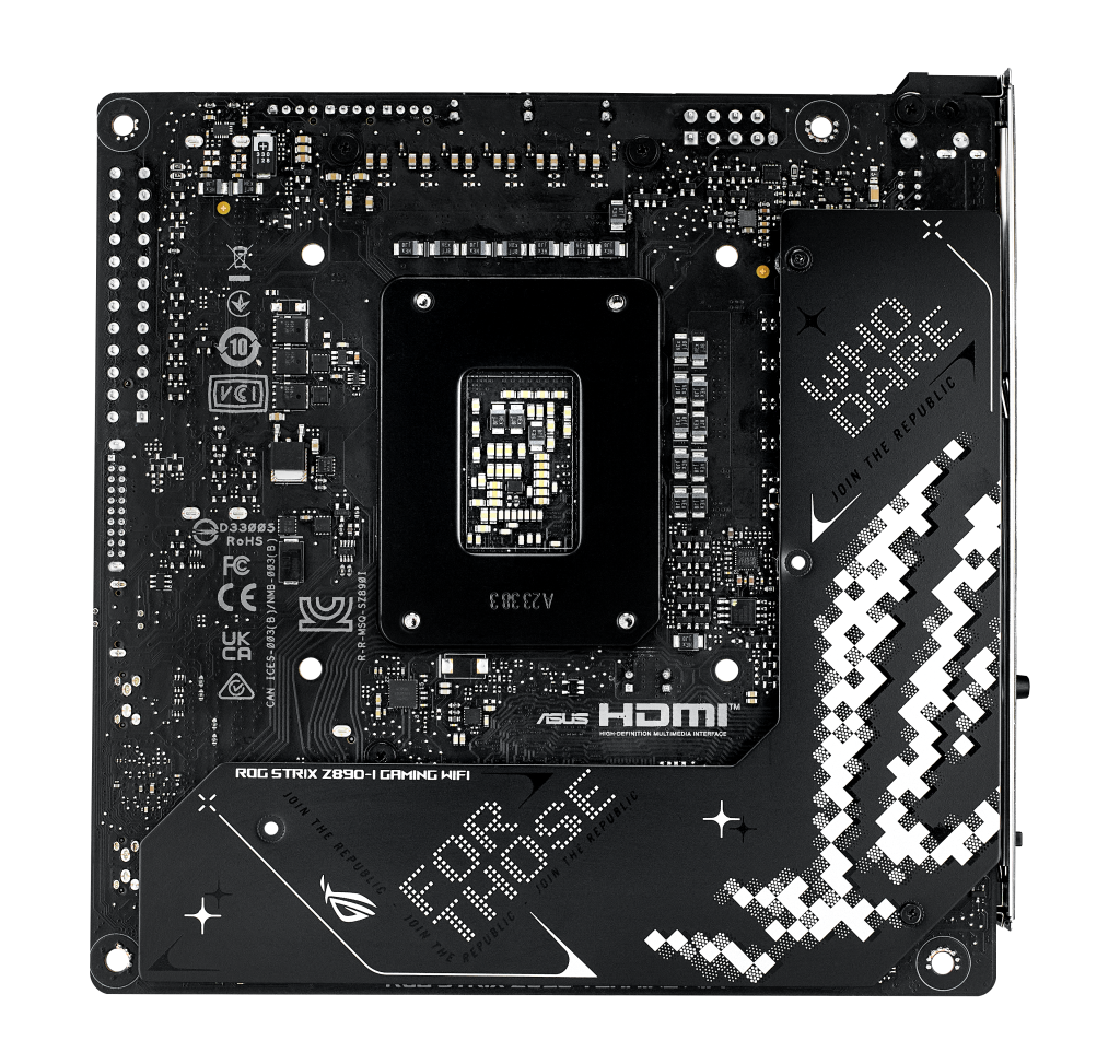 ASUS ROG Strix Z890-I Gaming WiFi motherboard, socket LGA 1851, Intel Z890, Mini-ITX, DDR5