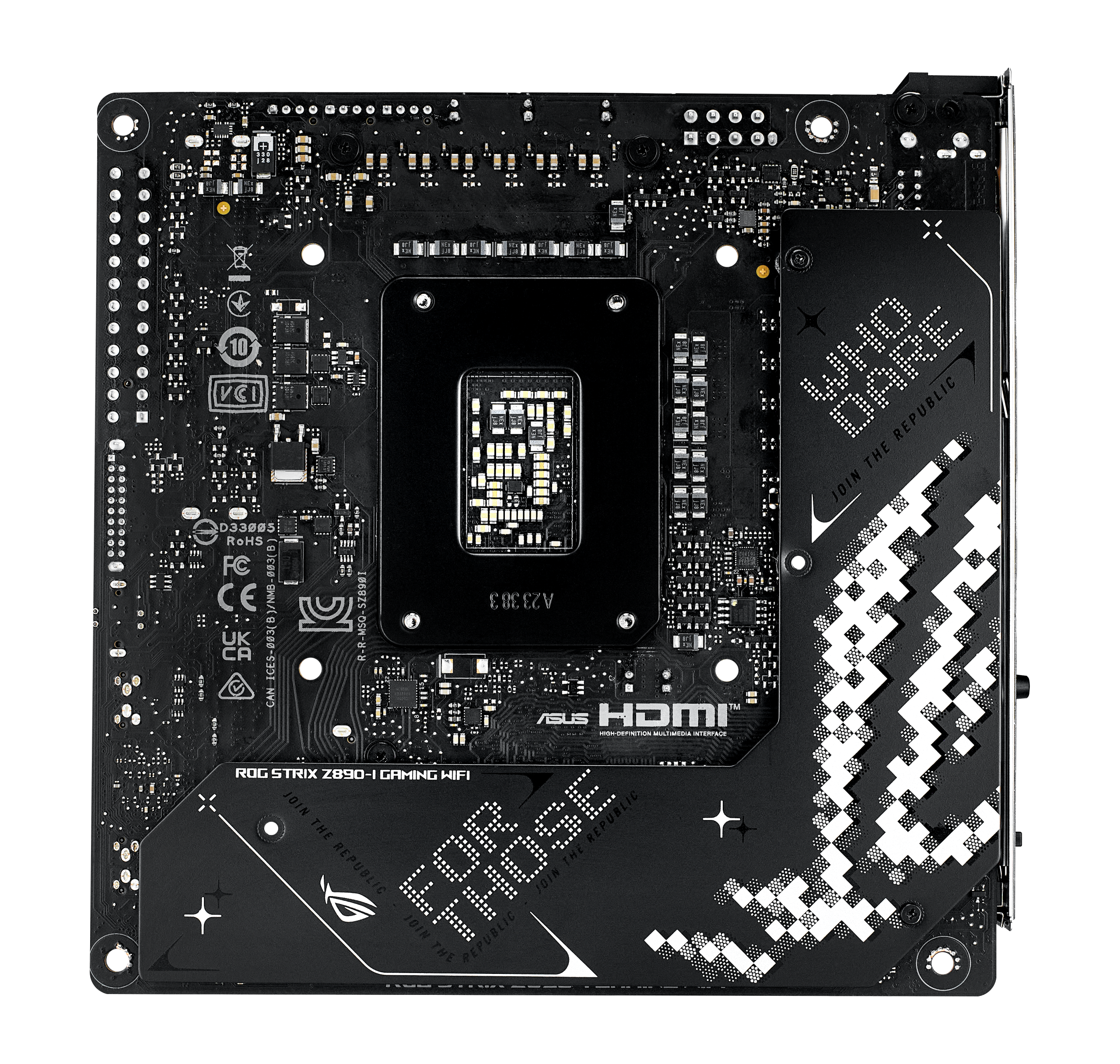 ASUS ROG Strix Z890-I Gaming WiFi motherboard, socket LGA 1851, Intel Z890, Mini-ITX, DDR5