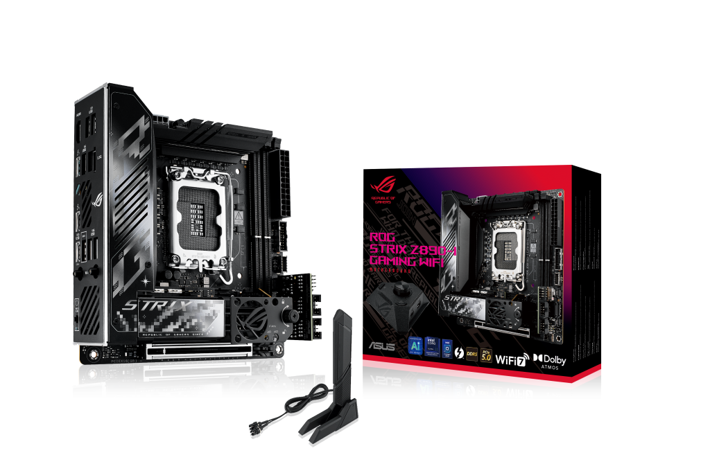 ASUS ROG Strix Z890-I Gaming WiFi motherboard, socket LGA 1851, Intel Z890, Mini-ITX, DDR5