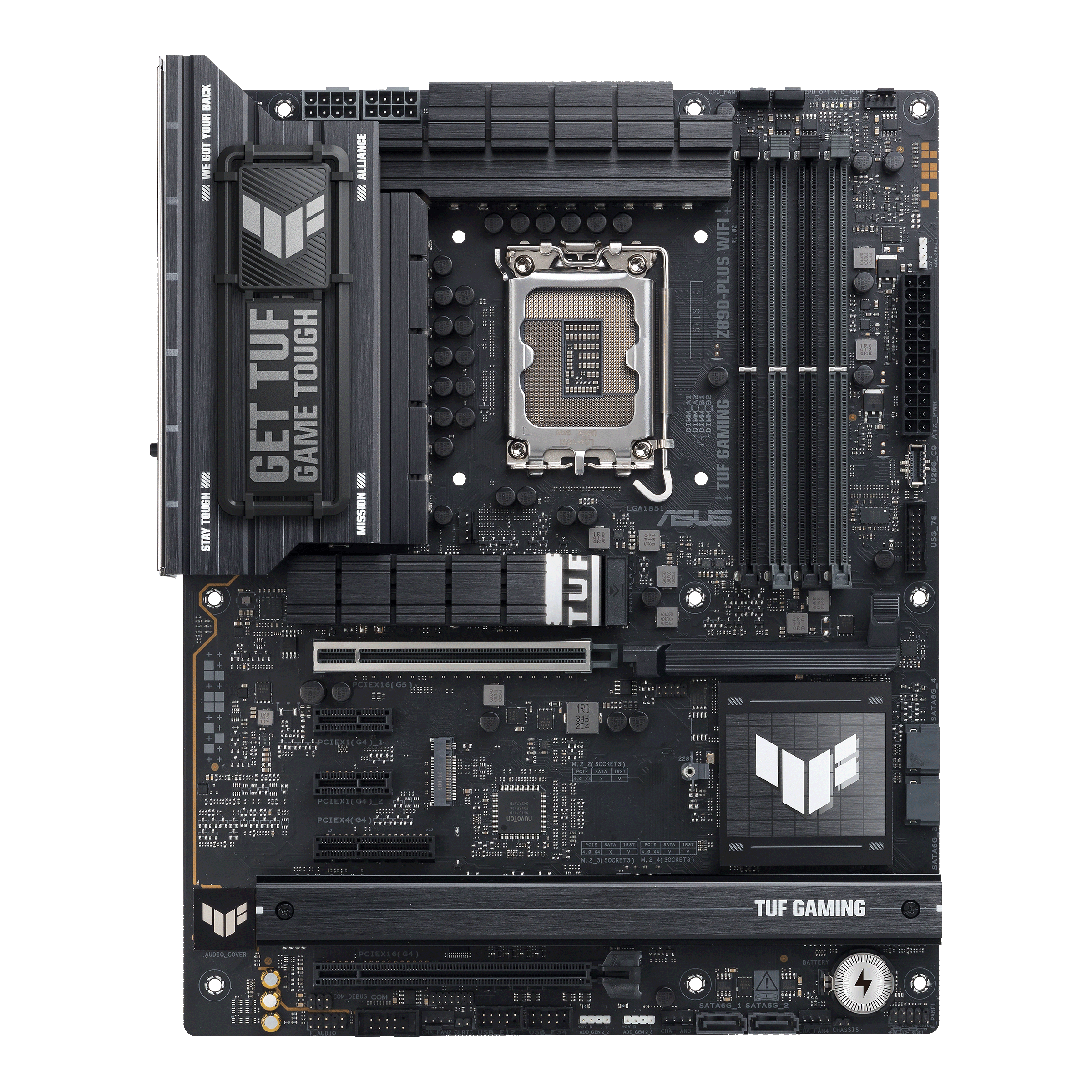 ASUS TUF Gaming Z890-Plus WiFi motherboard, socket LGA 1851, Intel Z890, ATX, DDR5