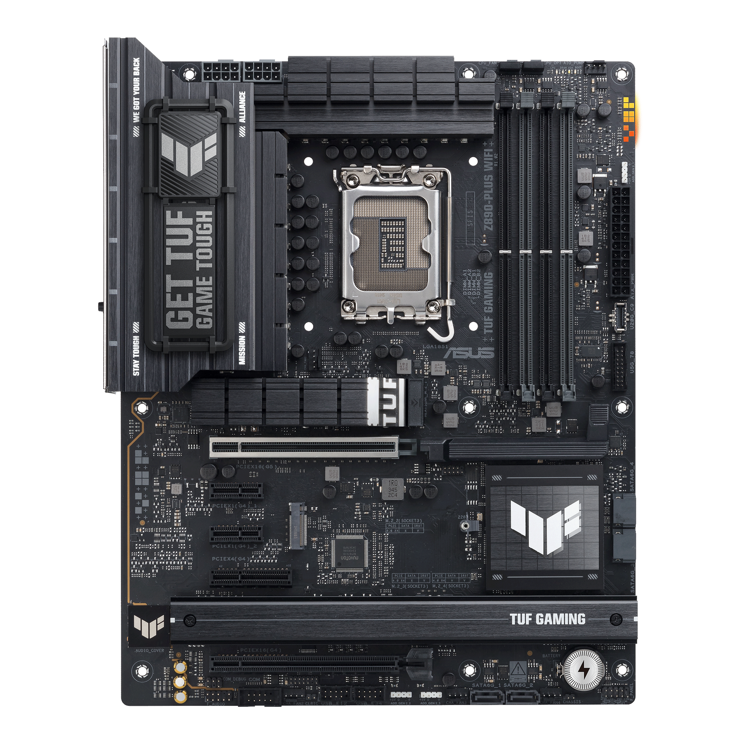 ASUS TUF Gaming Z890-Plus WiFi motherboard, socket LGA 1851, Intel Z890, ATX, DDR5