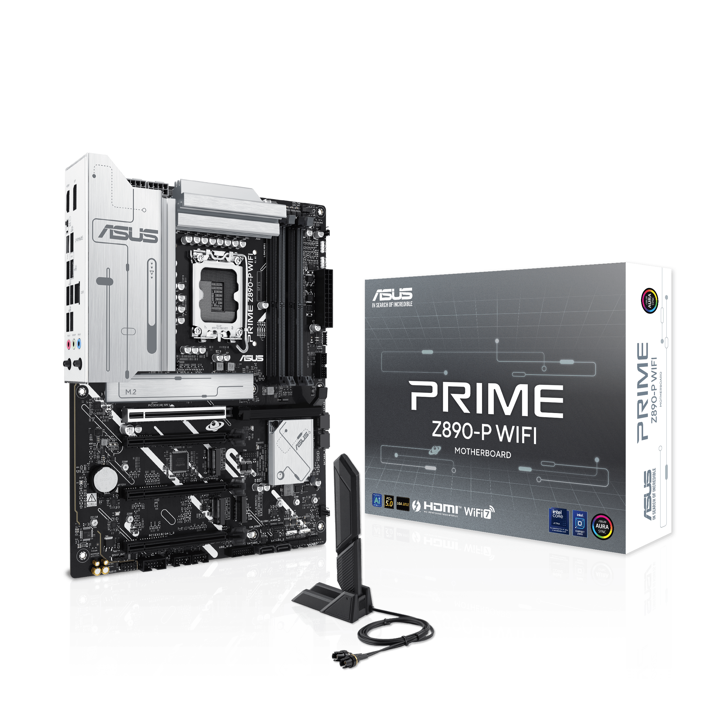 ASUS Prime Z890-P WiFi motherboard, socket LGA 1851, Intel Z890, ATX, DDR5