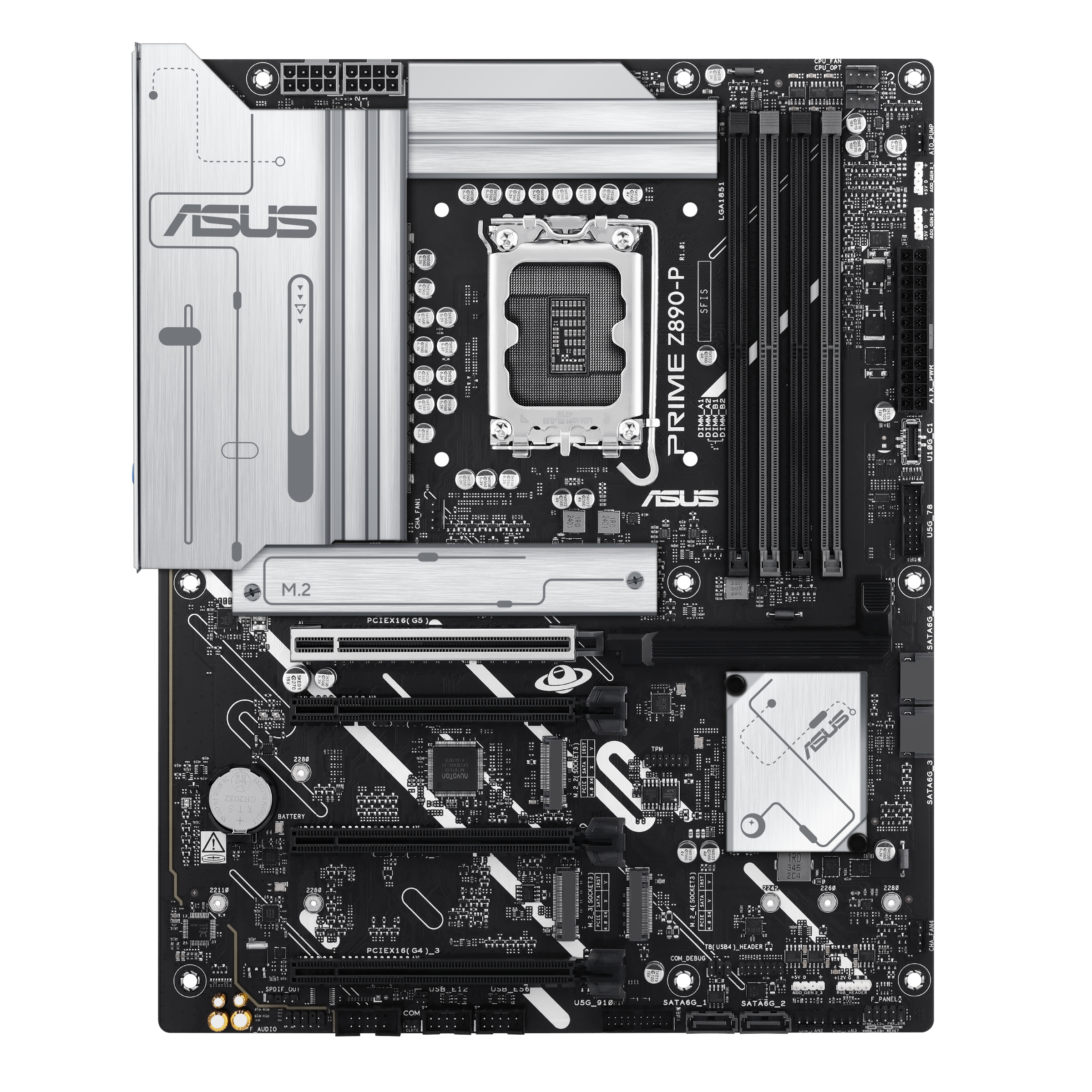 ASUS Prime Z890-P motherboard, socket LGA 1851, Intel Z890, ATX, DDR5