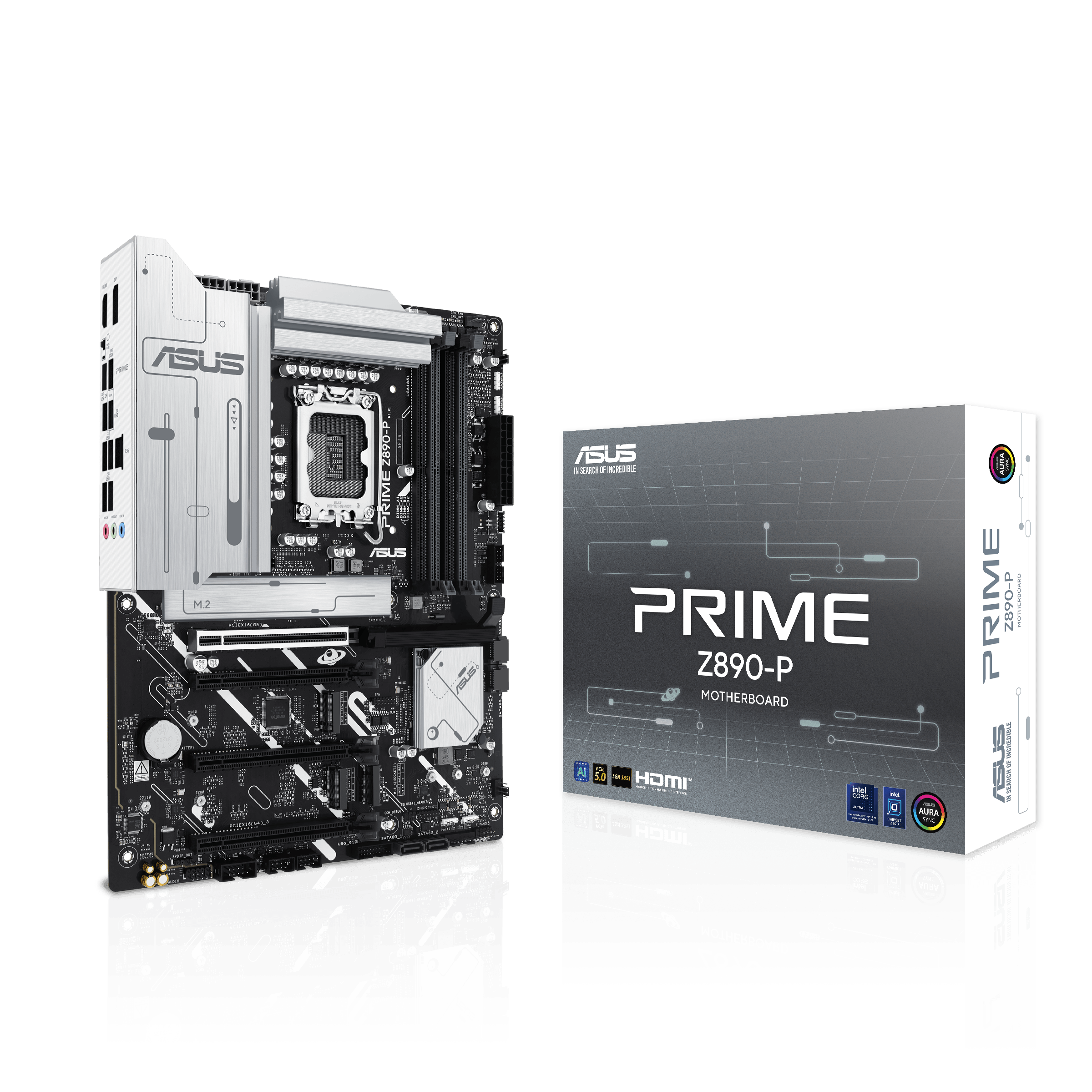 ASUS Prime Z890-P motherboard, socket LGA 1851, Intel Z890, ATX, DDR5