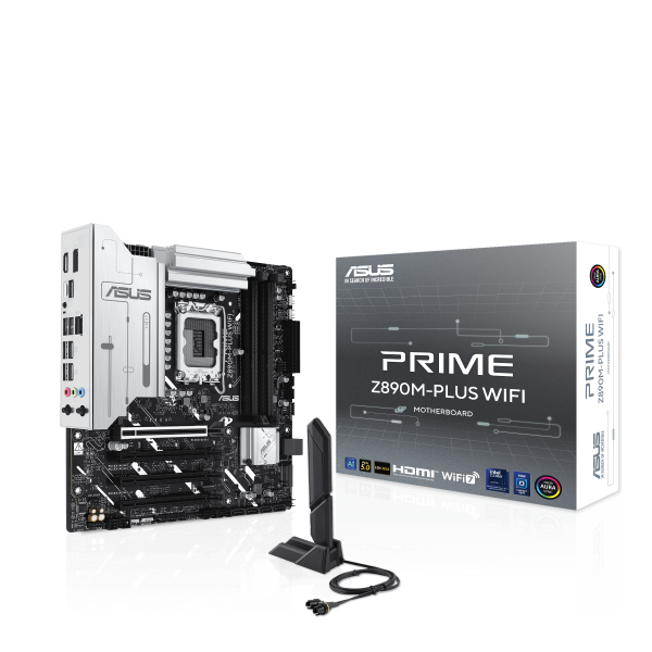 ASUS Prime Z890M Plus WiFi motherboard, socket LGA 1851, Intel Z890, mATX, DDR5