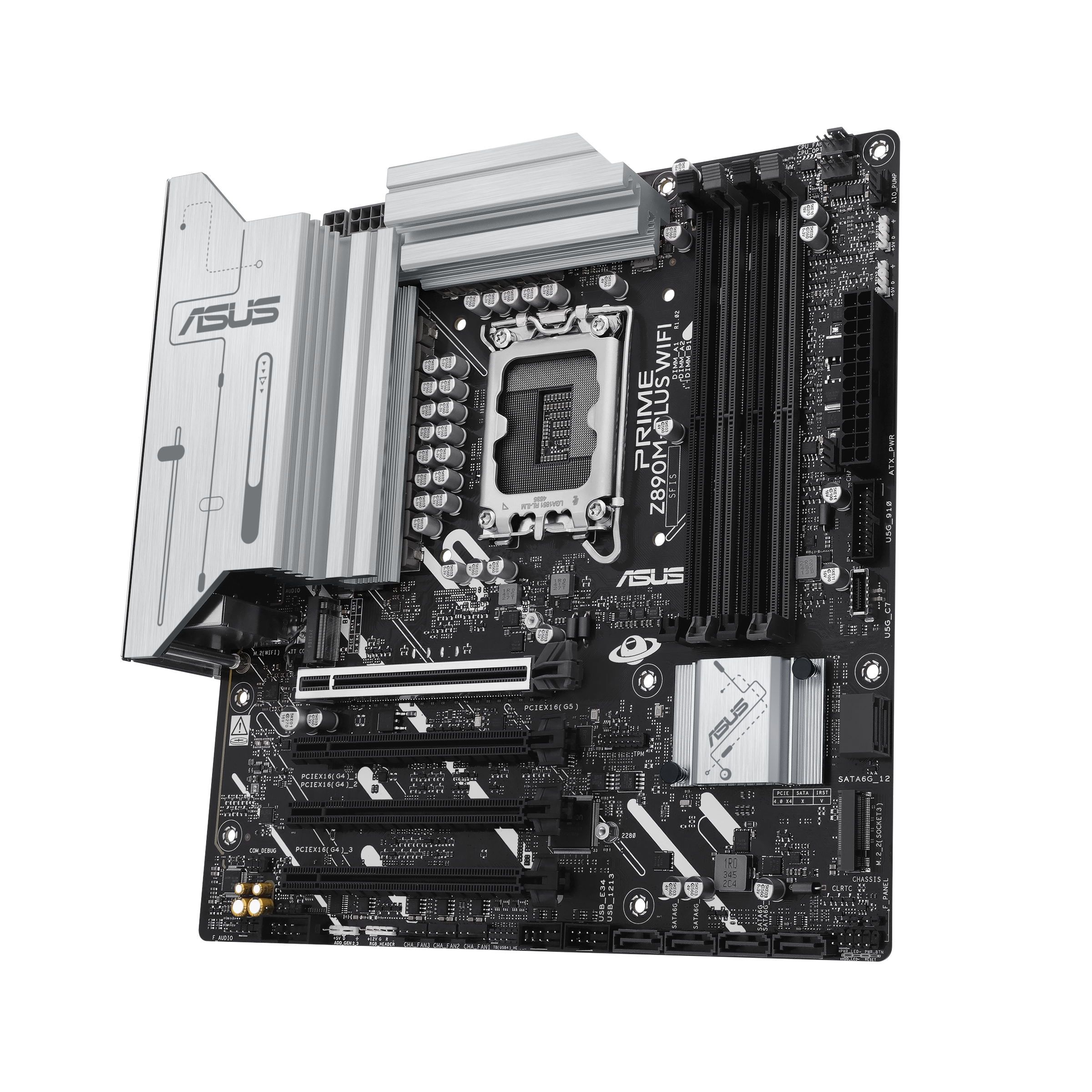 ASUS Prime Z890M Plus WiFi motherboard, socket LGA 1851, Intel Z890, mATX, DDR5