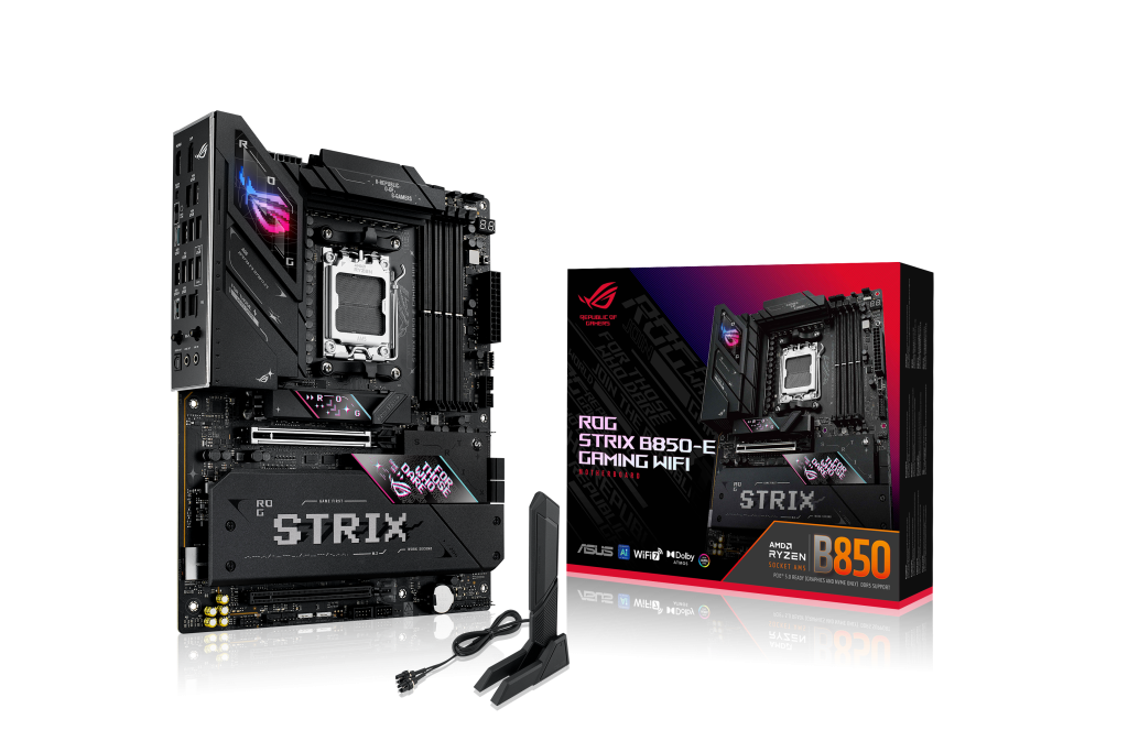 ASUS ROG STRIX B850-E Gaming WiFi motherboard, socket AM5, AMD B850, ATX, DDR5