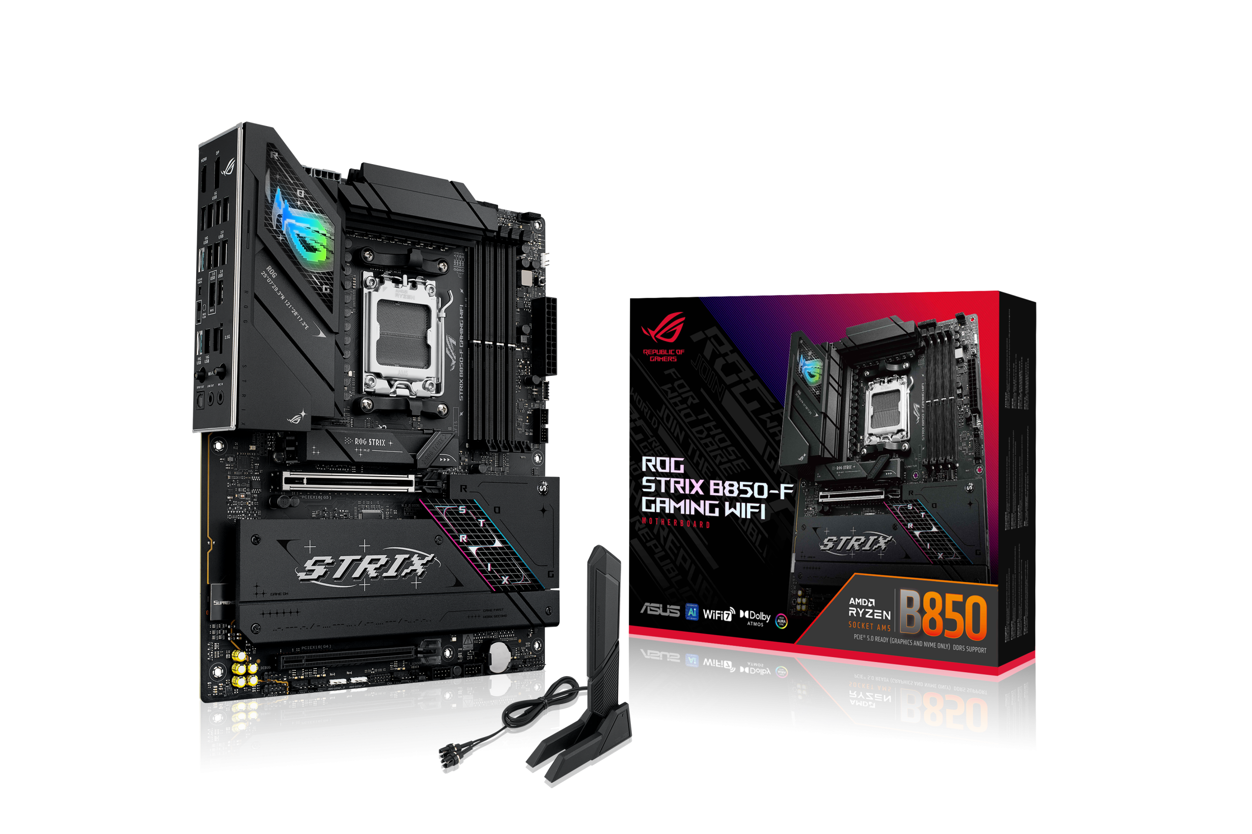 ASUS ROG STRIX B850-F Gaming WiFi motherboard, socket AM5, AMD B850, ATX, DDR5 : image 1