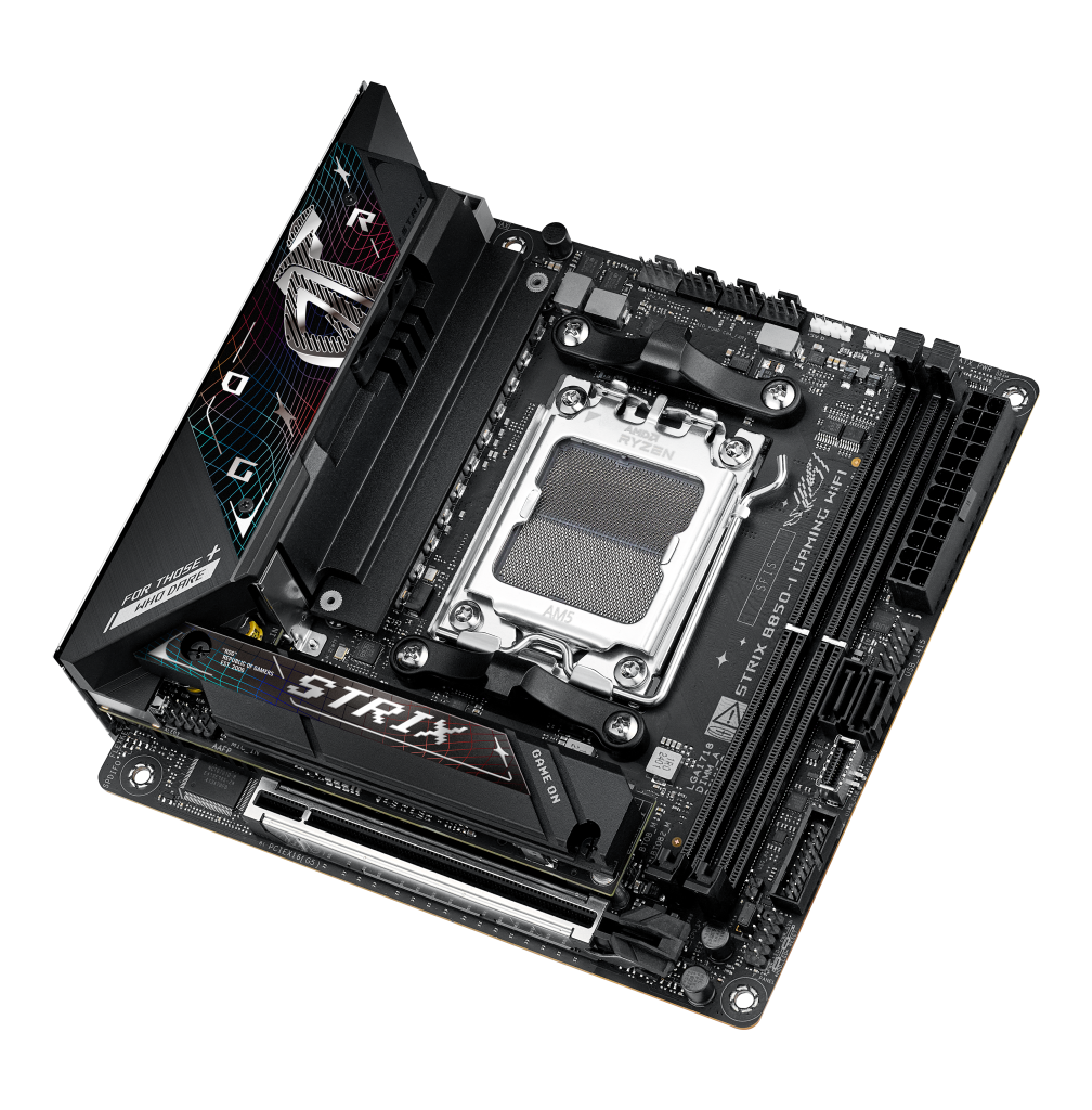ASUS ROG STRIX B850-I Gaming WiFi motherboard, Socket AM5, AMD B850, Mini-ITX, DDR5
