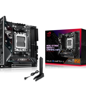 ASUS ROG STRIX B850-I Gaming WiFi motherboard, Socket AM5, AMD B850, Mini-ITX, DDR5