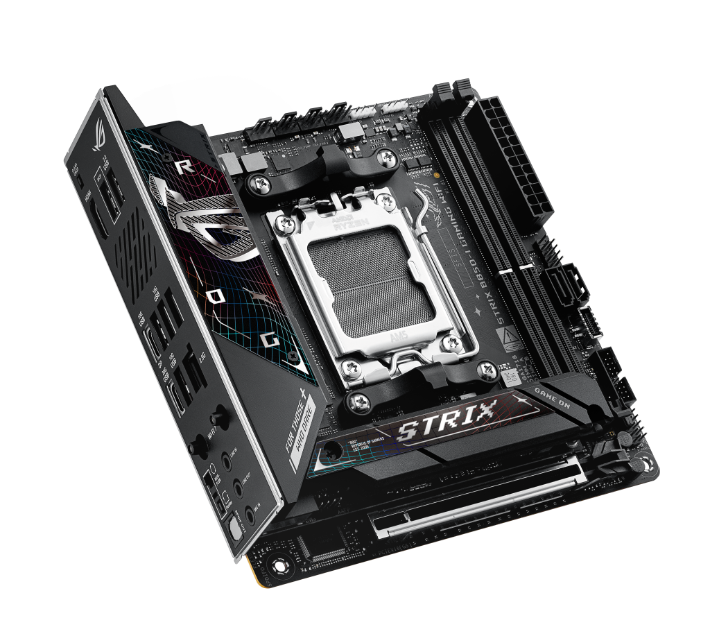 ASUS ROG STRIX B850-I Gaming WiFi motherboard, Socket AM5, AMD B850, Mini-ITX, DDR5