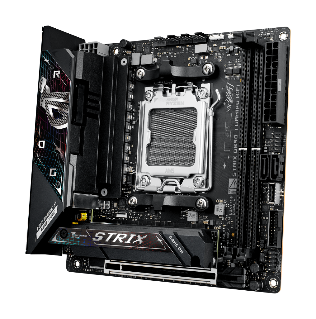 ASUS ROG STRIX B850-I Gaming WiFi motherboard, Socket AM5, AMD B850, Mini-ITX, DDR5