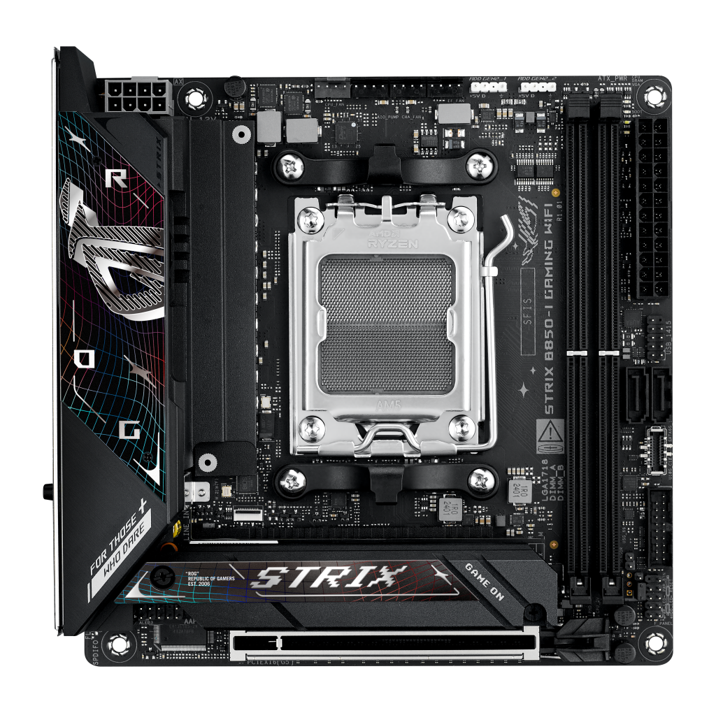 ASUS ROG STRIX B850-I Gaming WiFi motherboard, Socket AM5, AMD B850, Mini-ITX, DDR5