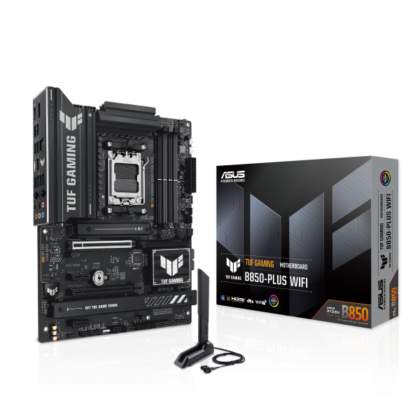 ASUS TUF Gaming B850-Plus WiFi motherboard, socket AM5, AMD B850, ATX, DDR5