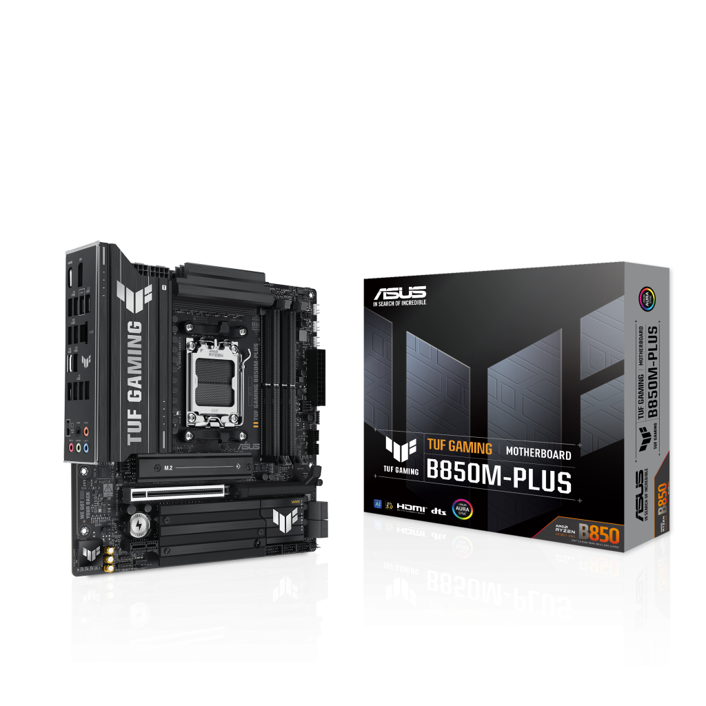 ASUS TUF Gaming B850M-Plus motherboard, socket AM5, AMD B850, Micro-ATX, DDR5