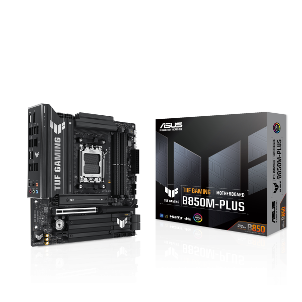 ASUS TUF Gaming B850M-Plus motherboard, socket AM5, AMD B850, Micro-ATX, DDR5