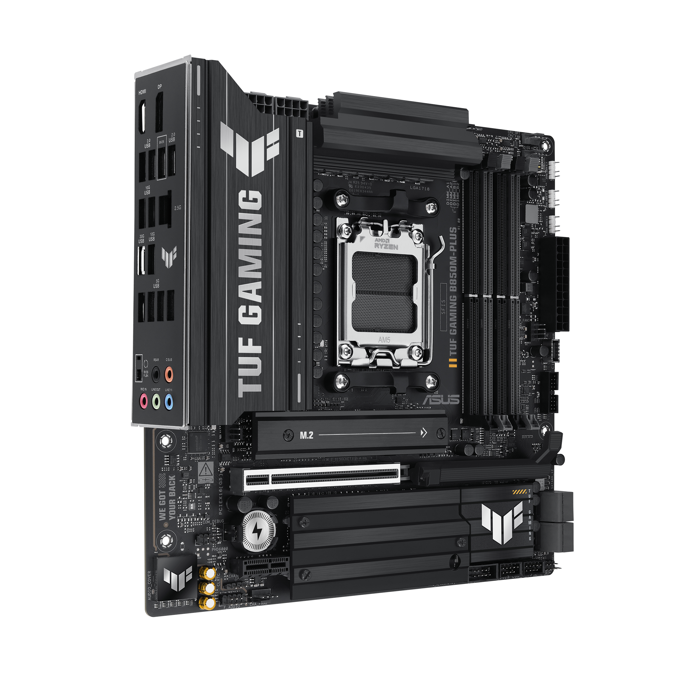 ASUS TUF Gaming B850M-Plus motherboard, socket AM5, AMD B850, Micro-ATX, DDR5