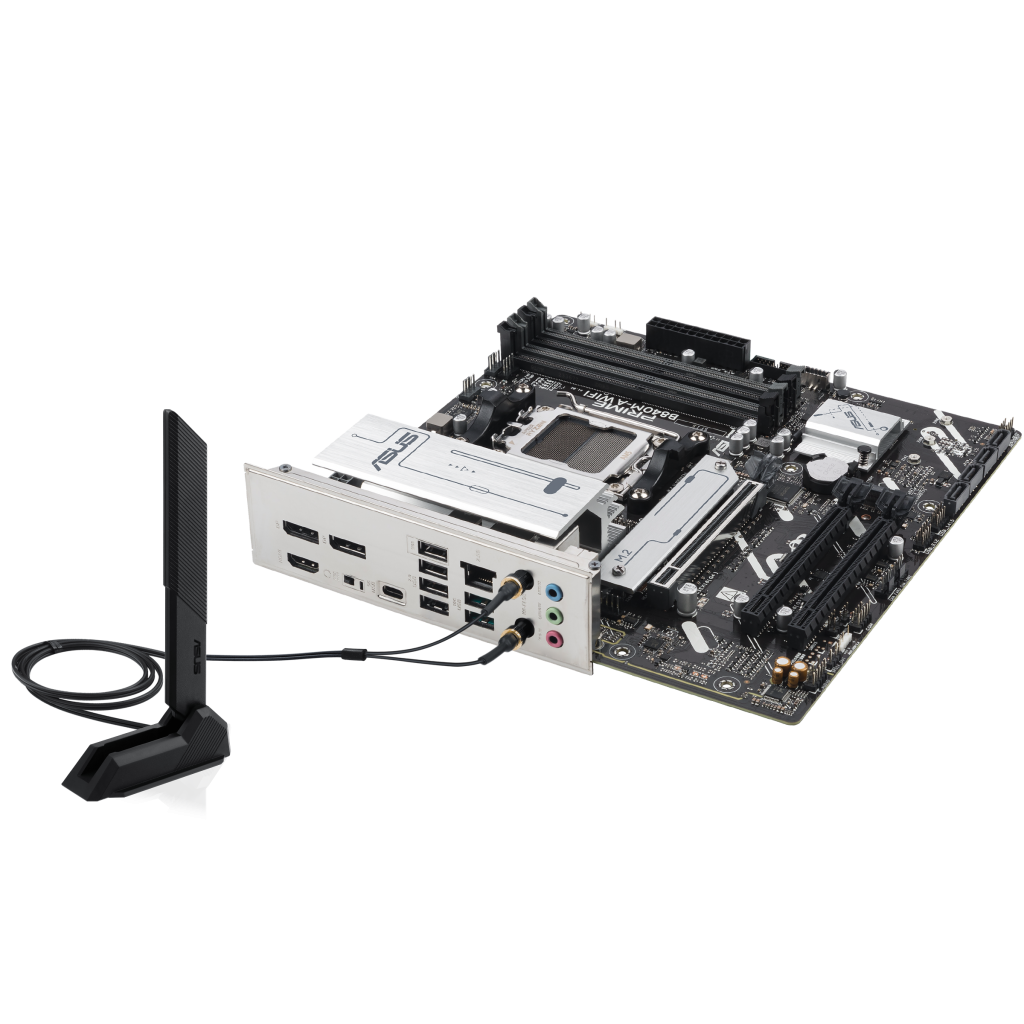 ASUS PRIME B840M-A WiFi motherboard, socket AM5, AMD B840, Micro-ATX, DDR5