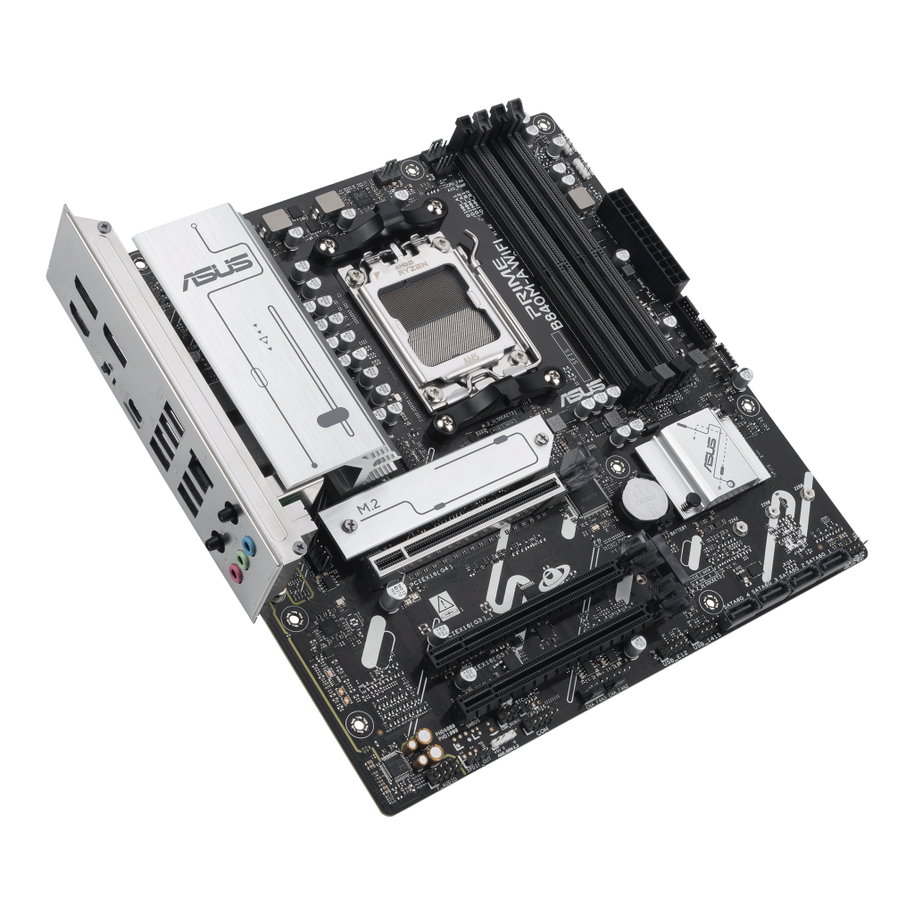 ASUS PRIME B840M-A WiFi motherboard, socket AM5, AMD B840, Micro-ATX, DDR5