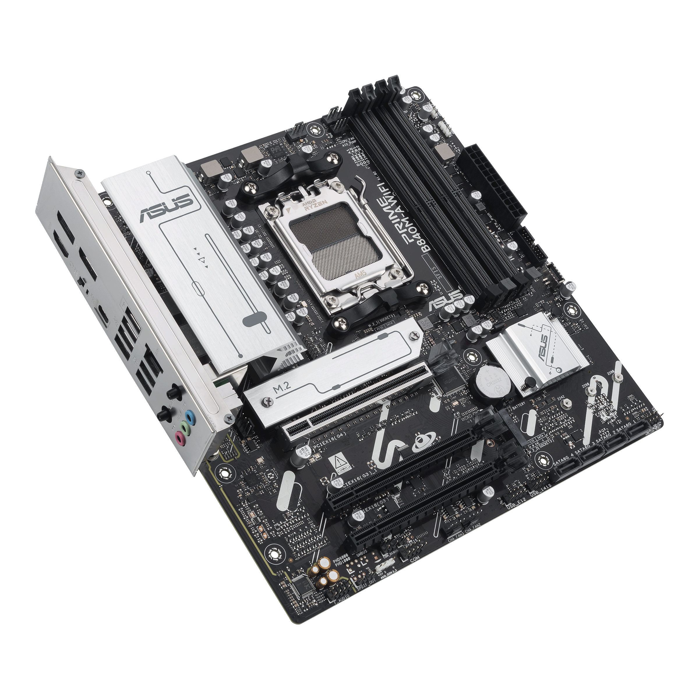 ASUS PRIME B840M-A WiFi motherboard, socket AM5, AMD B840, Micro-ATX, DDR5