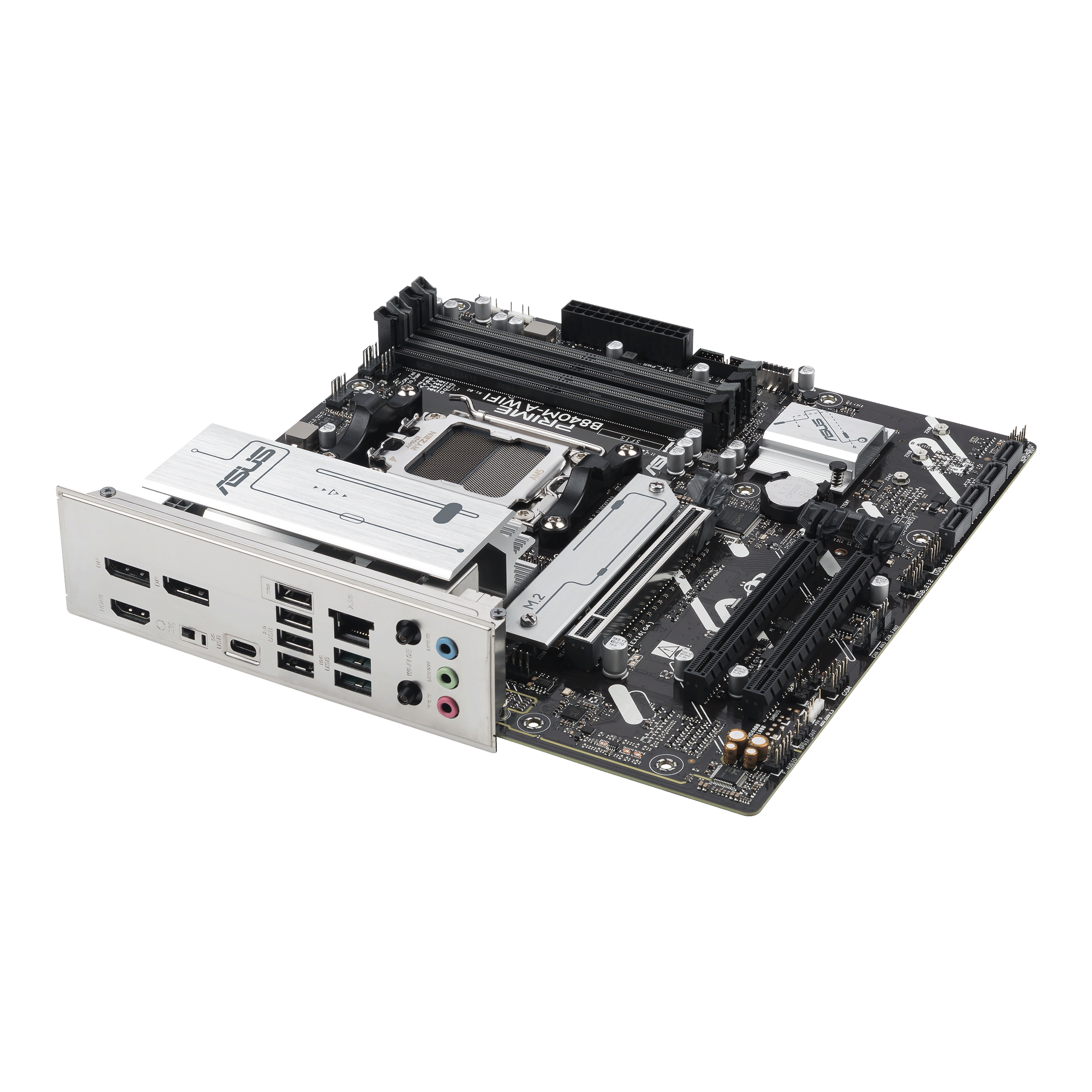 ASUS PRIME B840M-A WiFi motherboard, socket AM5, AMD B840, Micro-ATX, DDR5