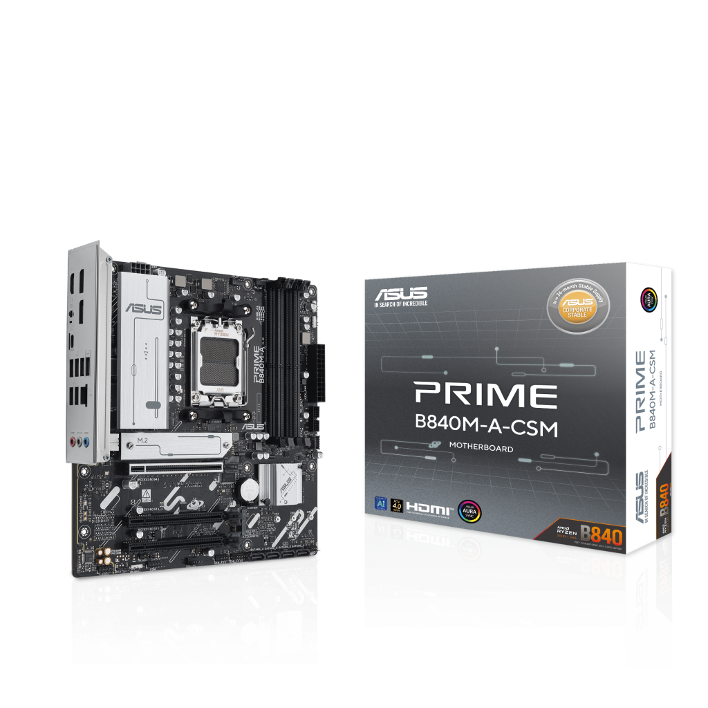 ASUS PRIME B840M-A motherboard, socket AM5, AMD B840, Micro-ATX, DDR5 : image 1