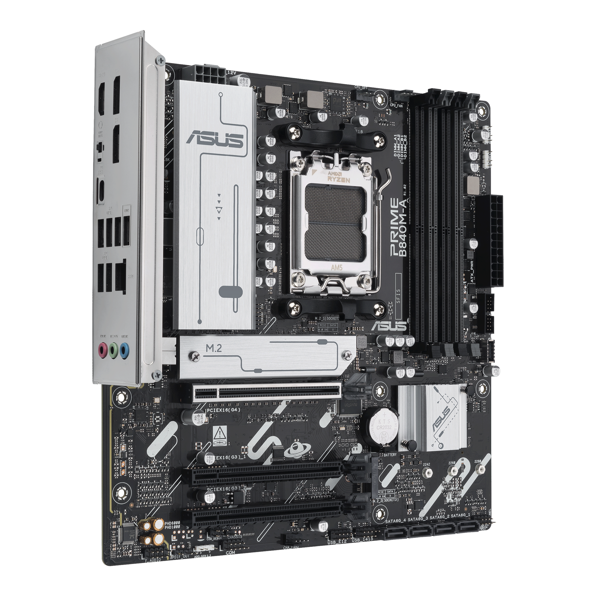 ASUS PRIME B840M-A motherboard, socket AM5, AMD B840, Micro-ATX, DDR5 : image 3