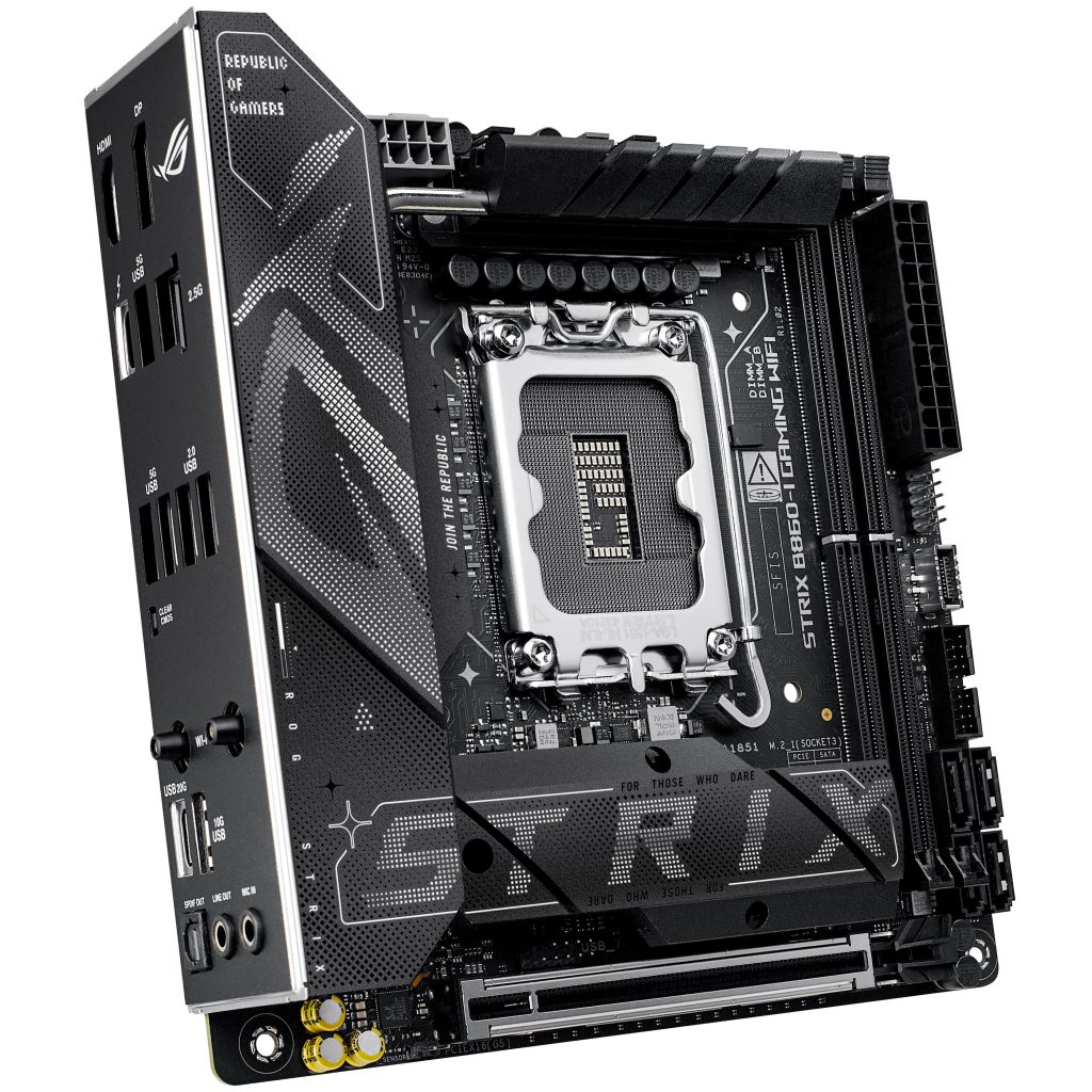 ASUS ROG Strix B860-I Gaming WiFi motherboard, socket LGA 1851, Intel B860, Mini-ITX, DDR5