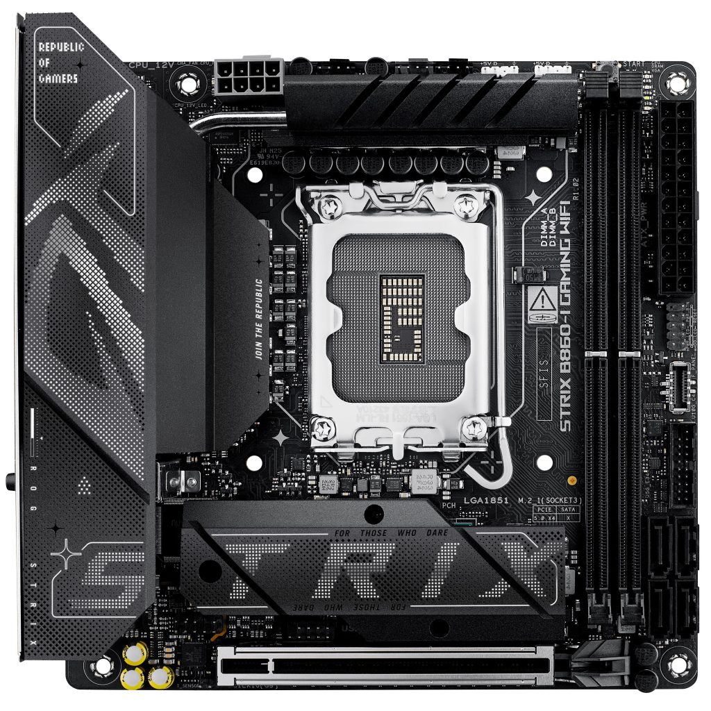 ASUS ROG Strix B860-I Gaming WiFi motherboard, socket LGA 1851, Intel B860, Mini-ITX, DDR5