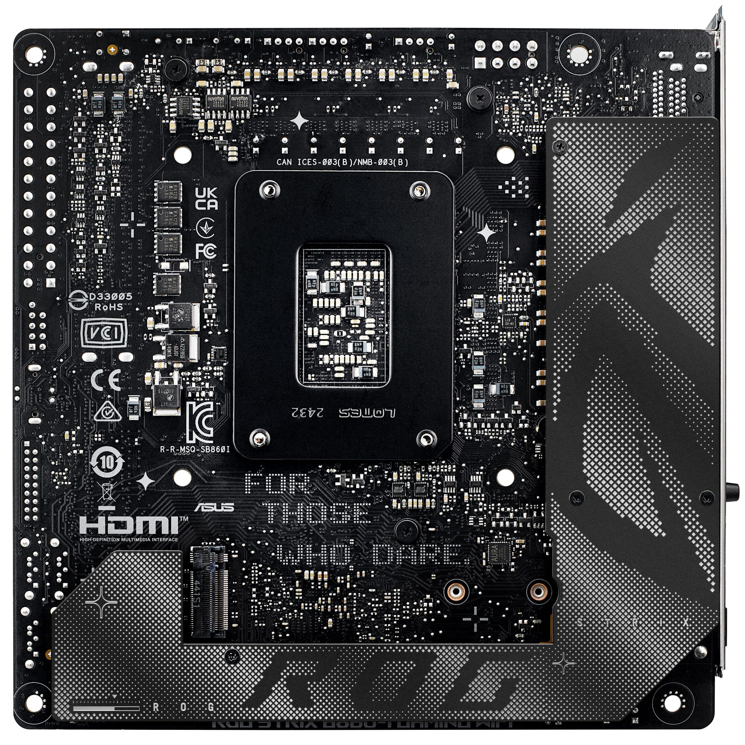 ASUS ROG Strix B860-I Gaming WiFi motherboard, socket LGA 1851, Intel B860, Mini-ITX, DDR5