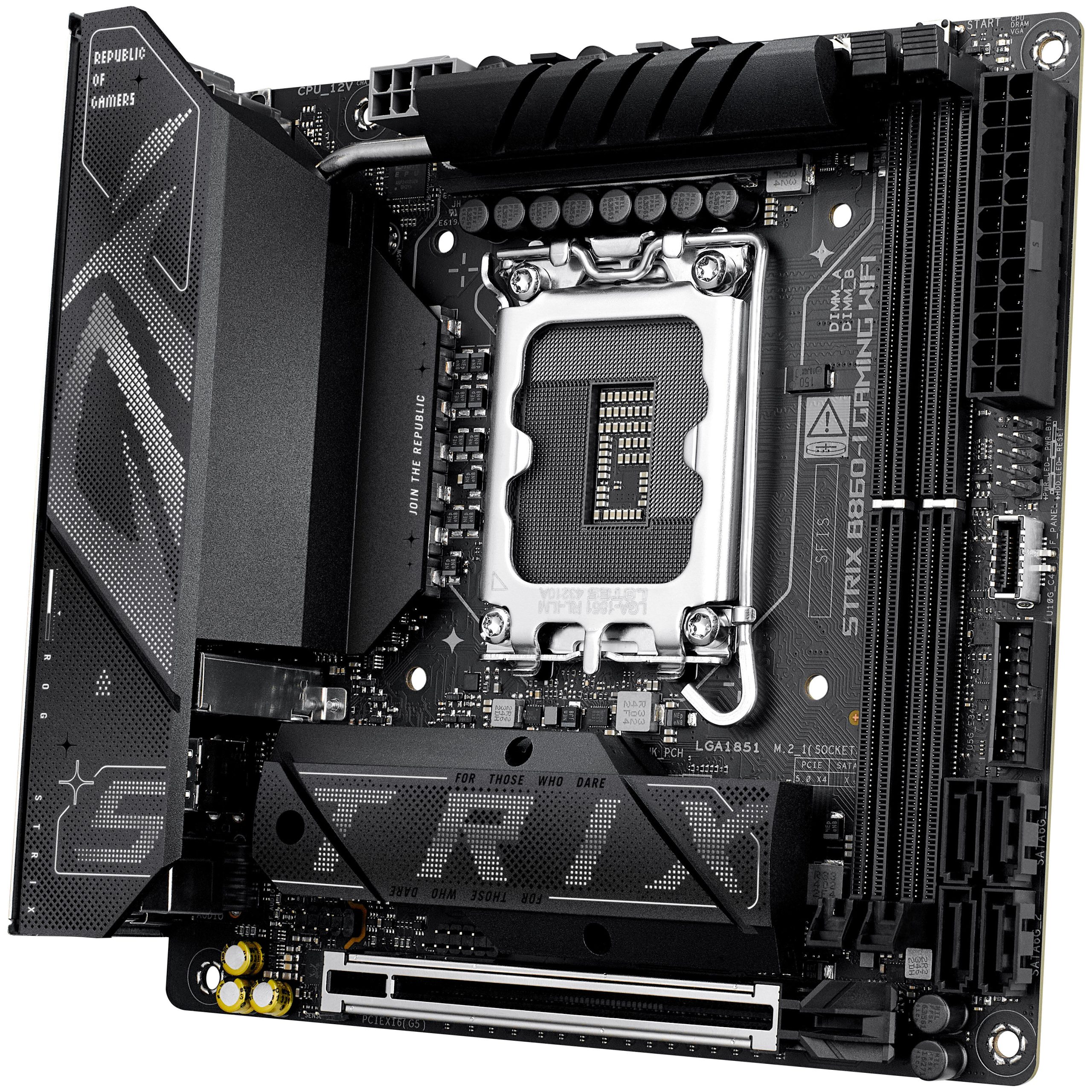 ASUS ROG Strix B860-I Gaming WiFi motherboard, socket LGA 1851, Intel B860, Mini-ITX, DDR5
