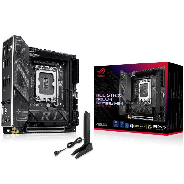ASUS ROG Strix B860-I Gaming WiFi motherboard, socket LGA 1851, Intel B860, Mini-ITX, DDR5