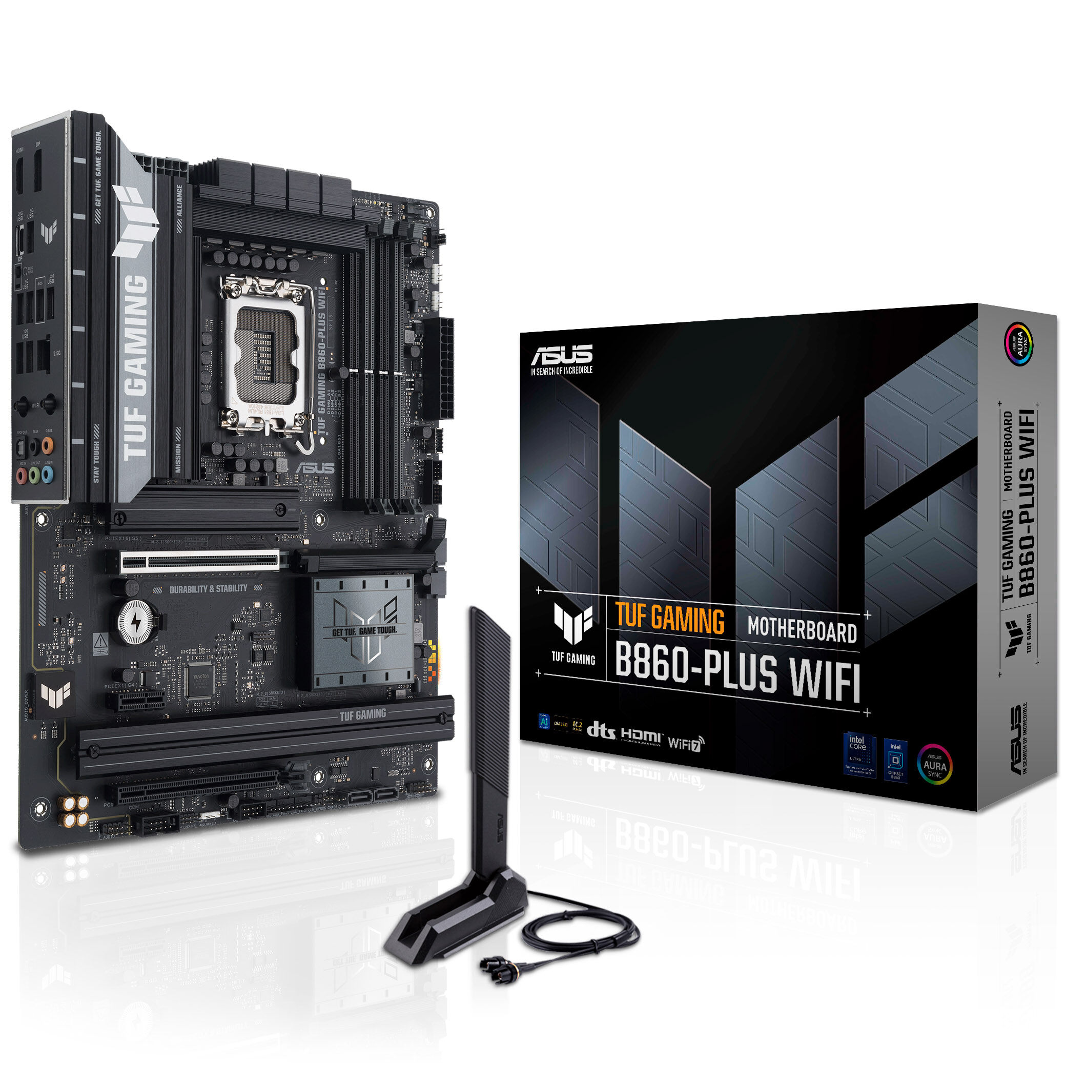 ASUS TUF Gaming B860-Plus WiFi motherboard, socket LGA 1851, Intel B860, ATX, DDR5 : image 1