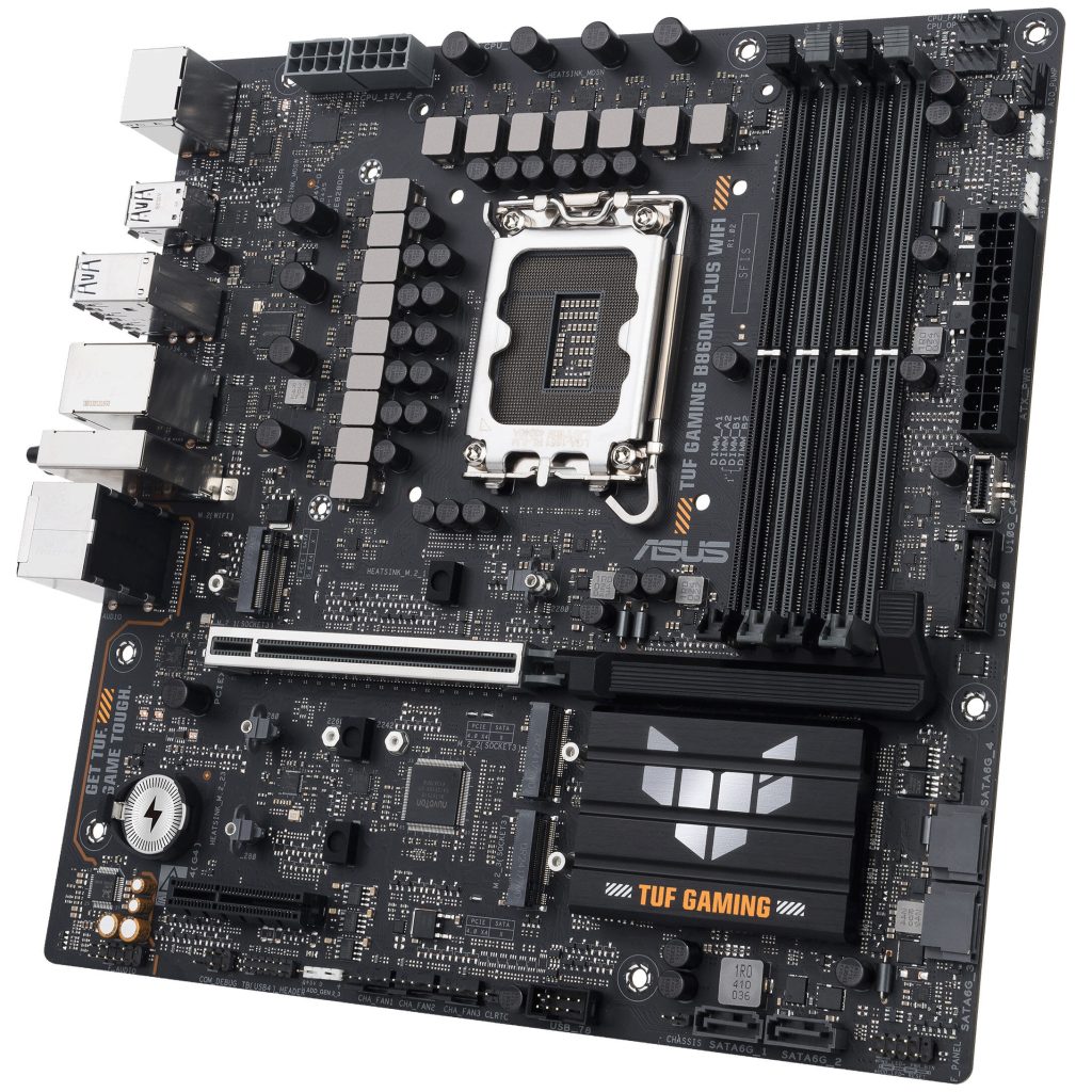 ASUS TUF Gaming B860M-Plus WiFi motherboard, LGA 1851, Intel B860, mATX, DDR5